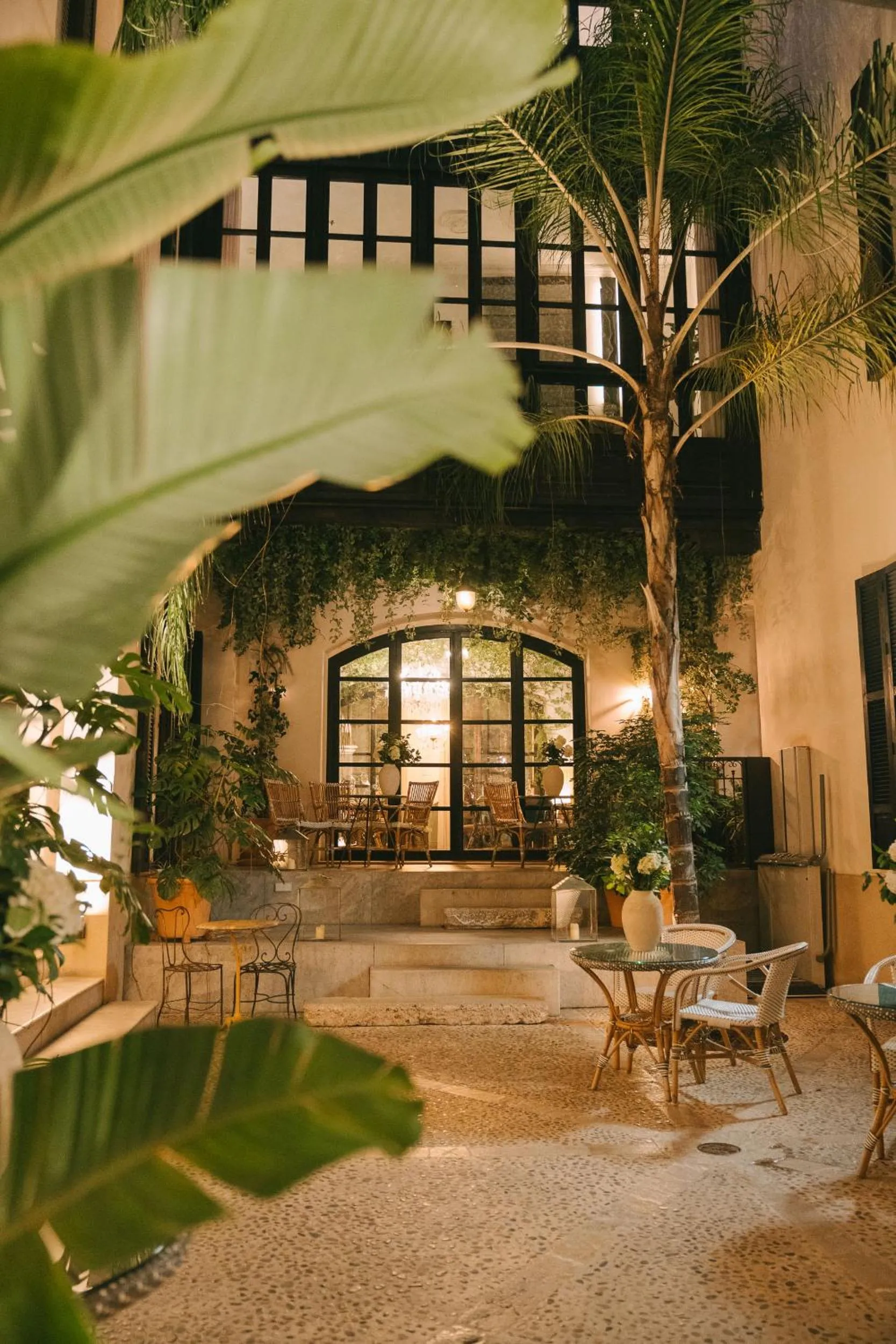 Patio in Can Bordoy Grand House Hotel GL Preferred Hotel