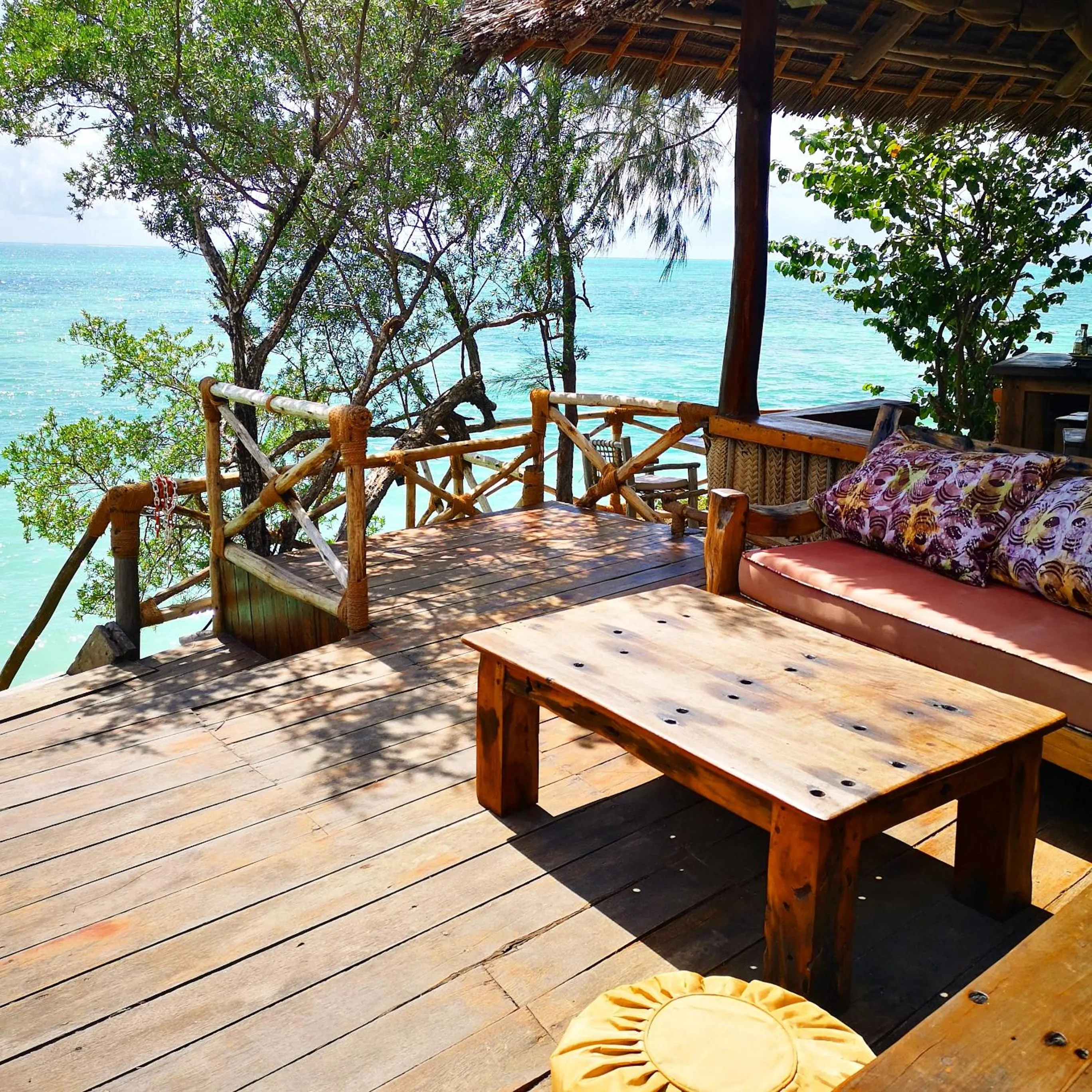 Patio in The Island - Pongwe Lodge