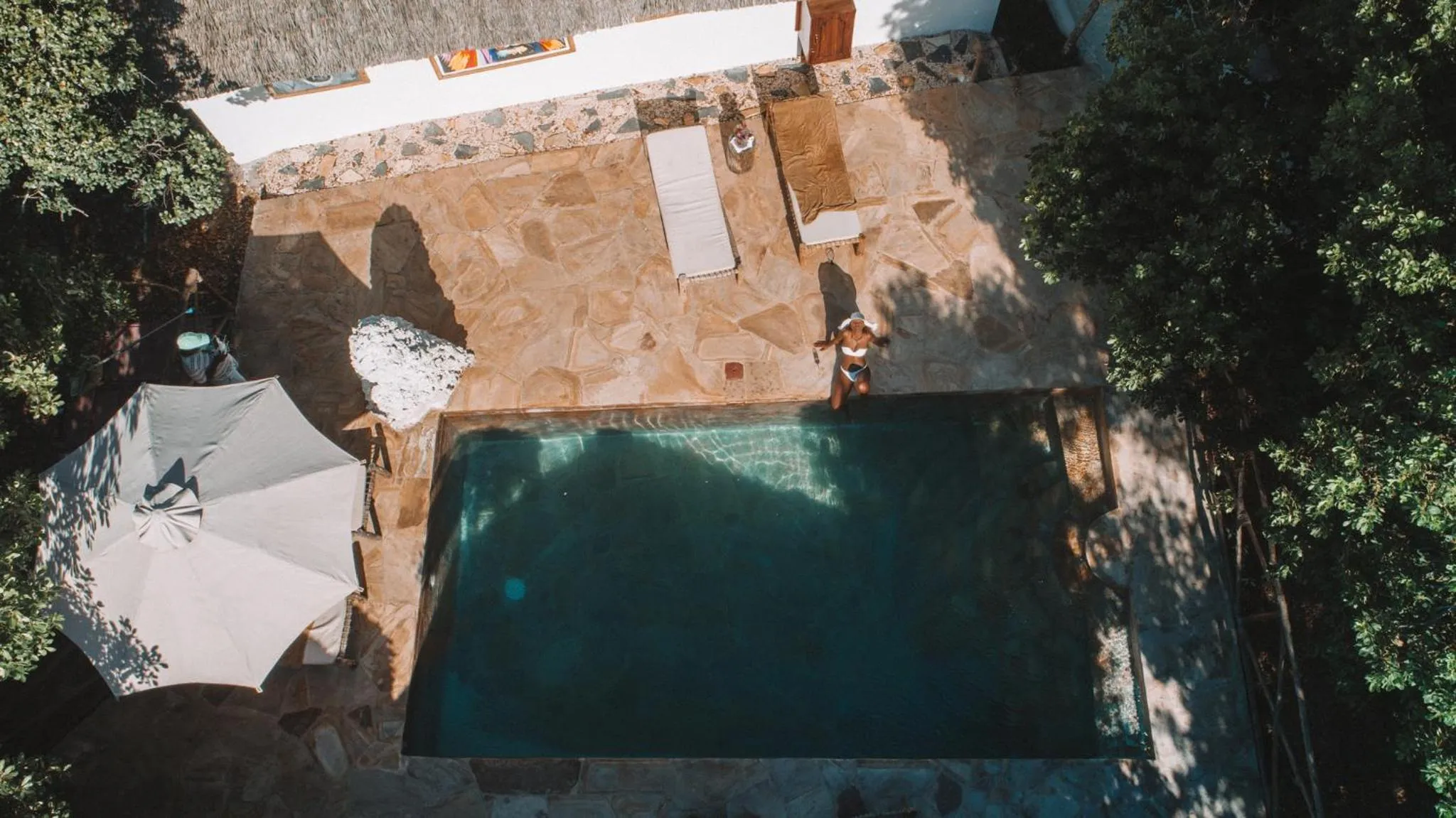 Bird's eye view in The Island - Pongwe Lodge