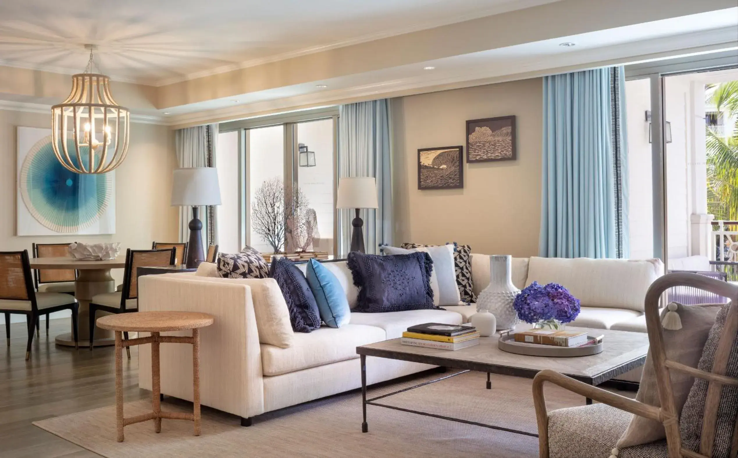 Living room in Rosewood Baha Mar Living room in Rosewood Baha Mar