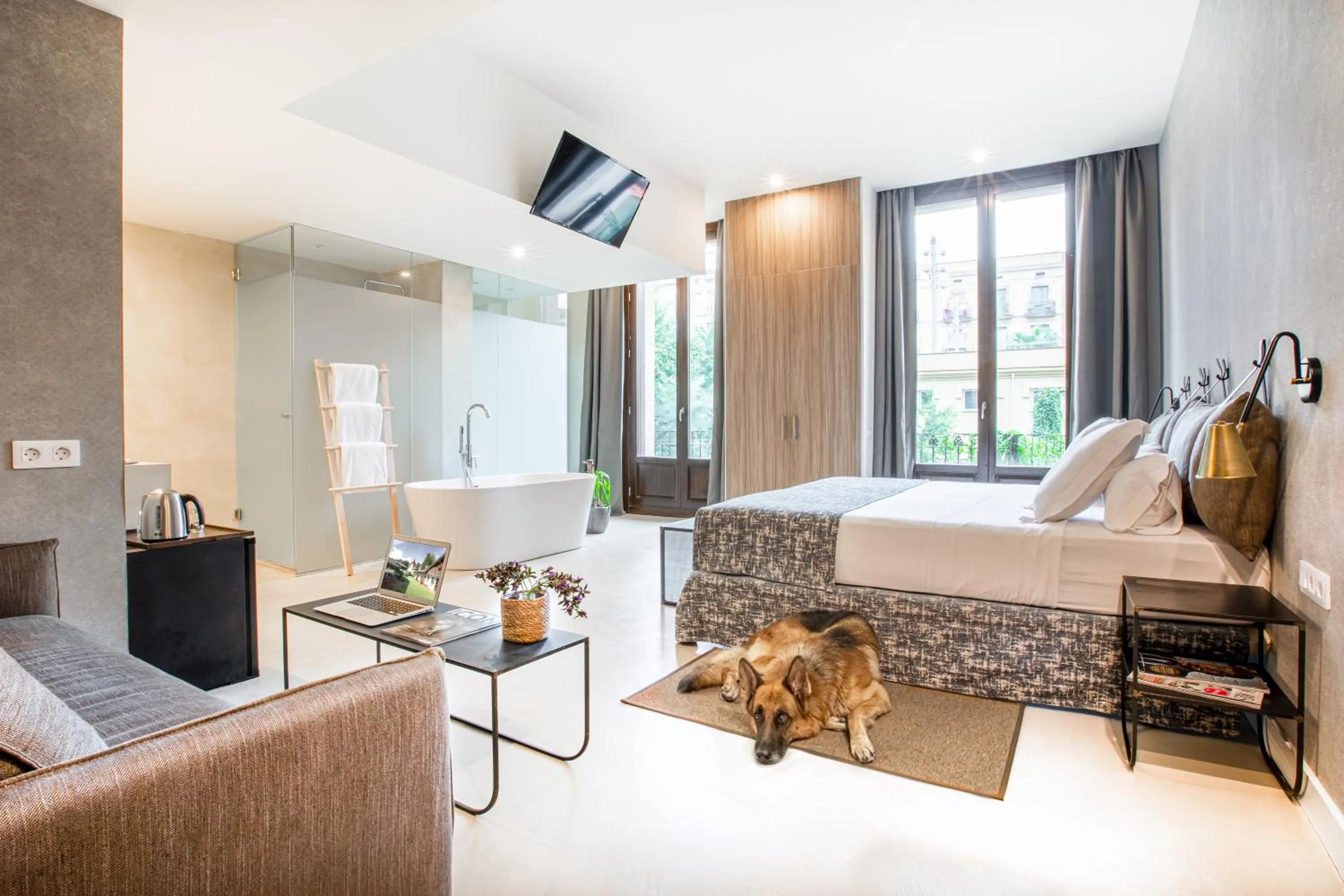 Bathroom, Bed in Casa Lirio