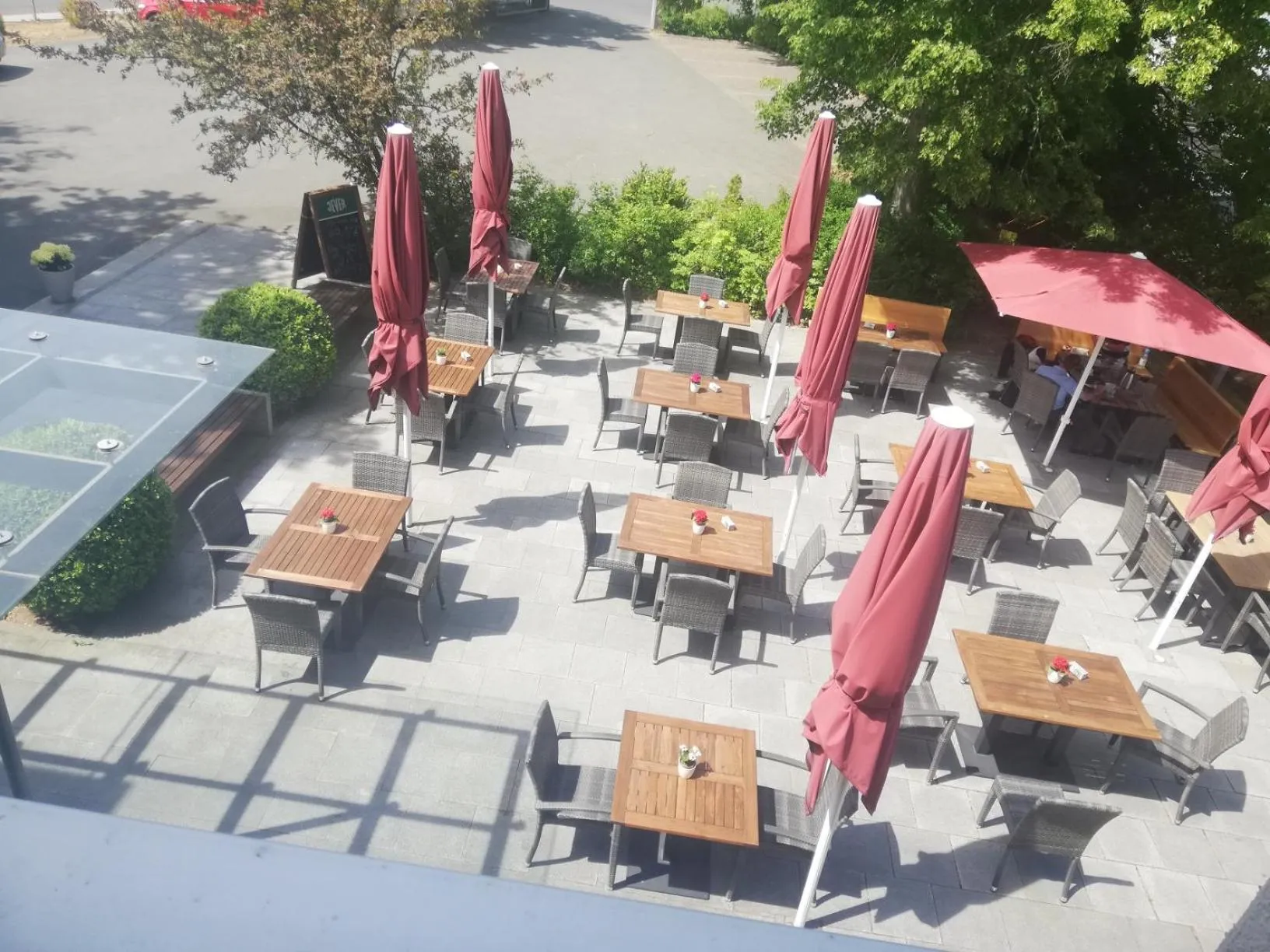 Inner courtyard view in Das Bergschlösschen