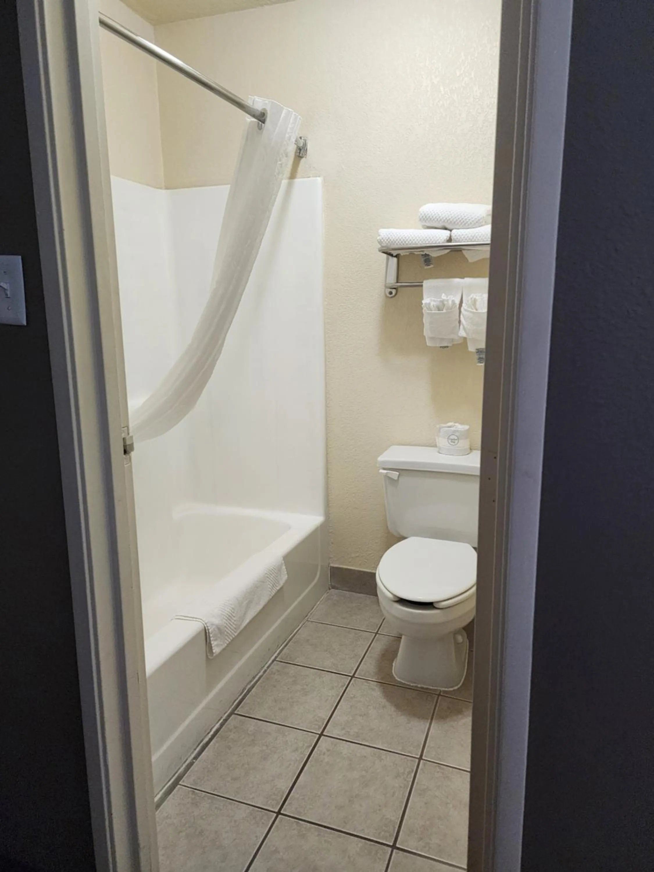 Bathroom in Quality Inn I-70 at Wanamaker