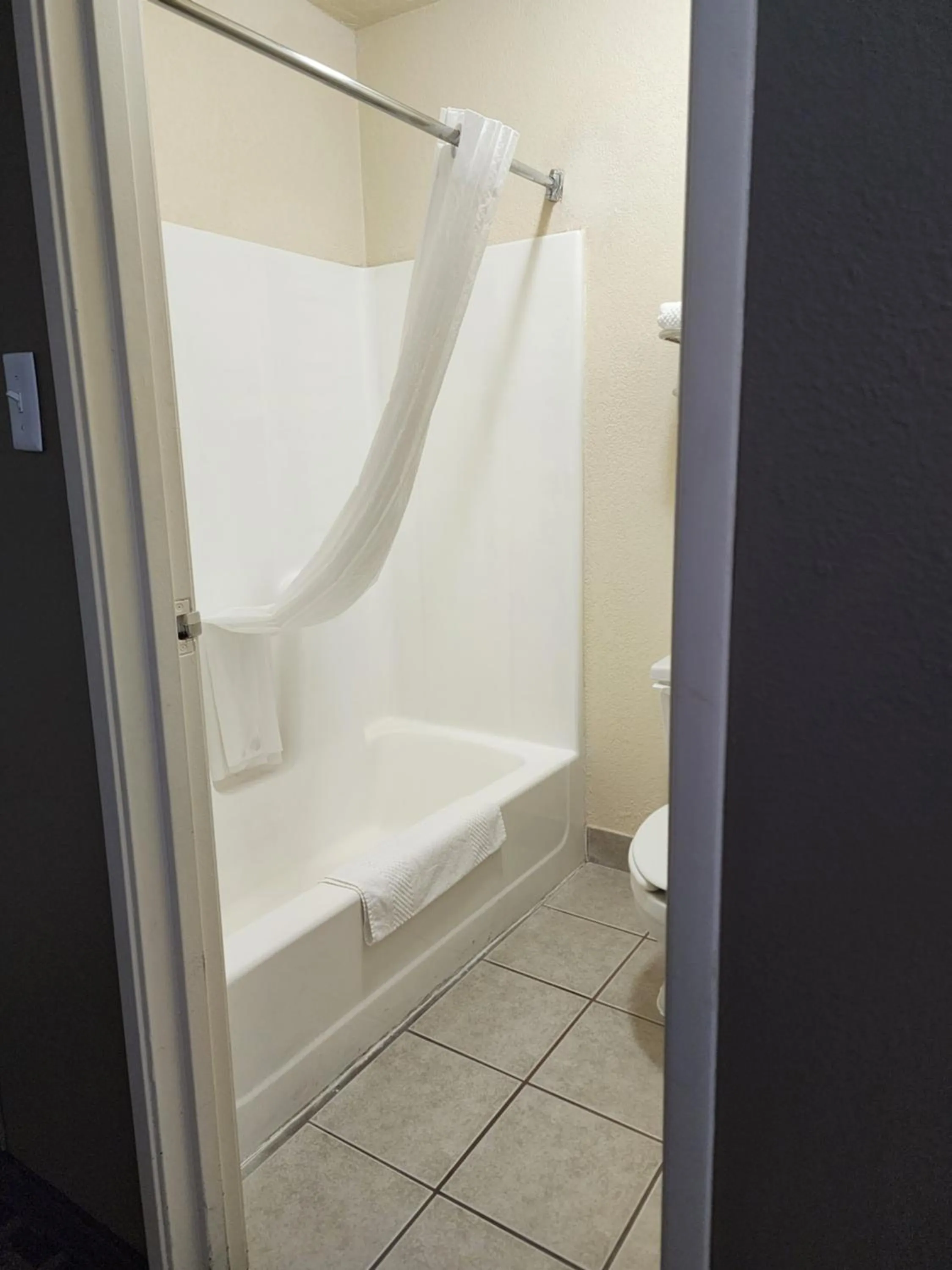 Bathroom in Quality Inn I-70 at Wanamaker