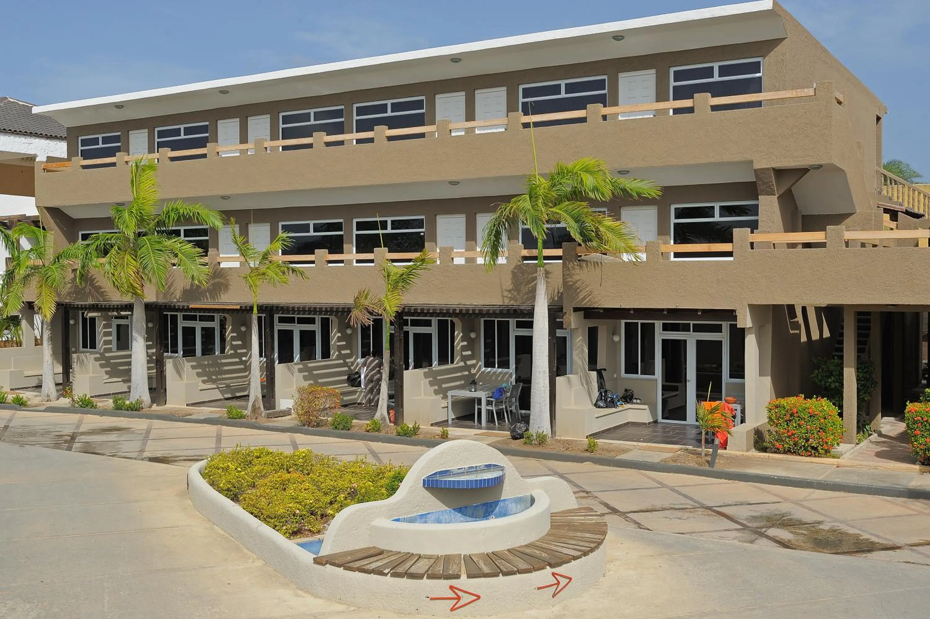Facade/entrance in Eden Beach Resort - Bonaire