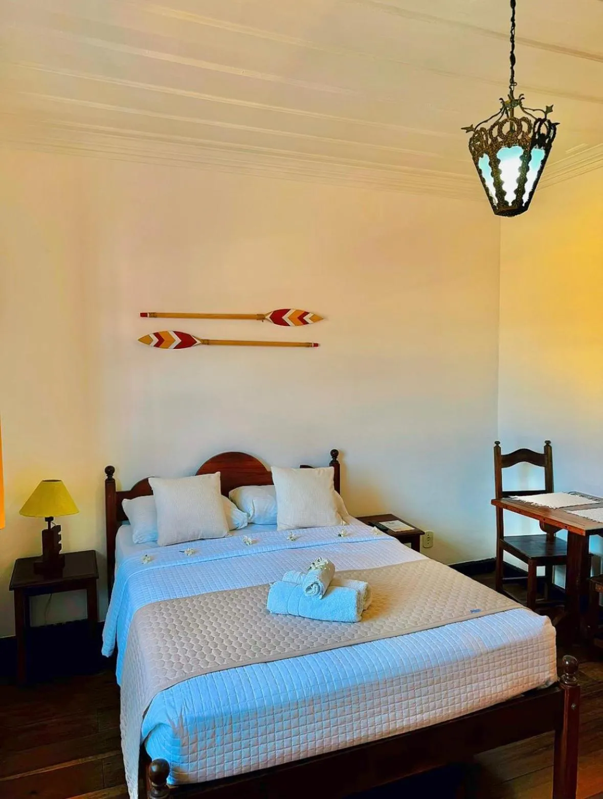 Bed in Pousada Água Viva