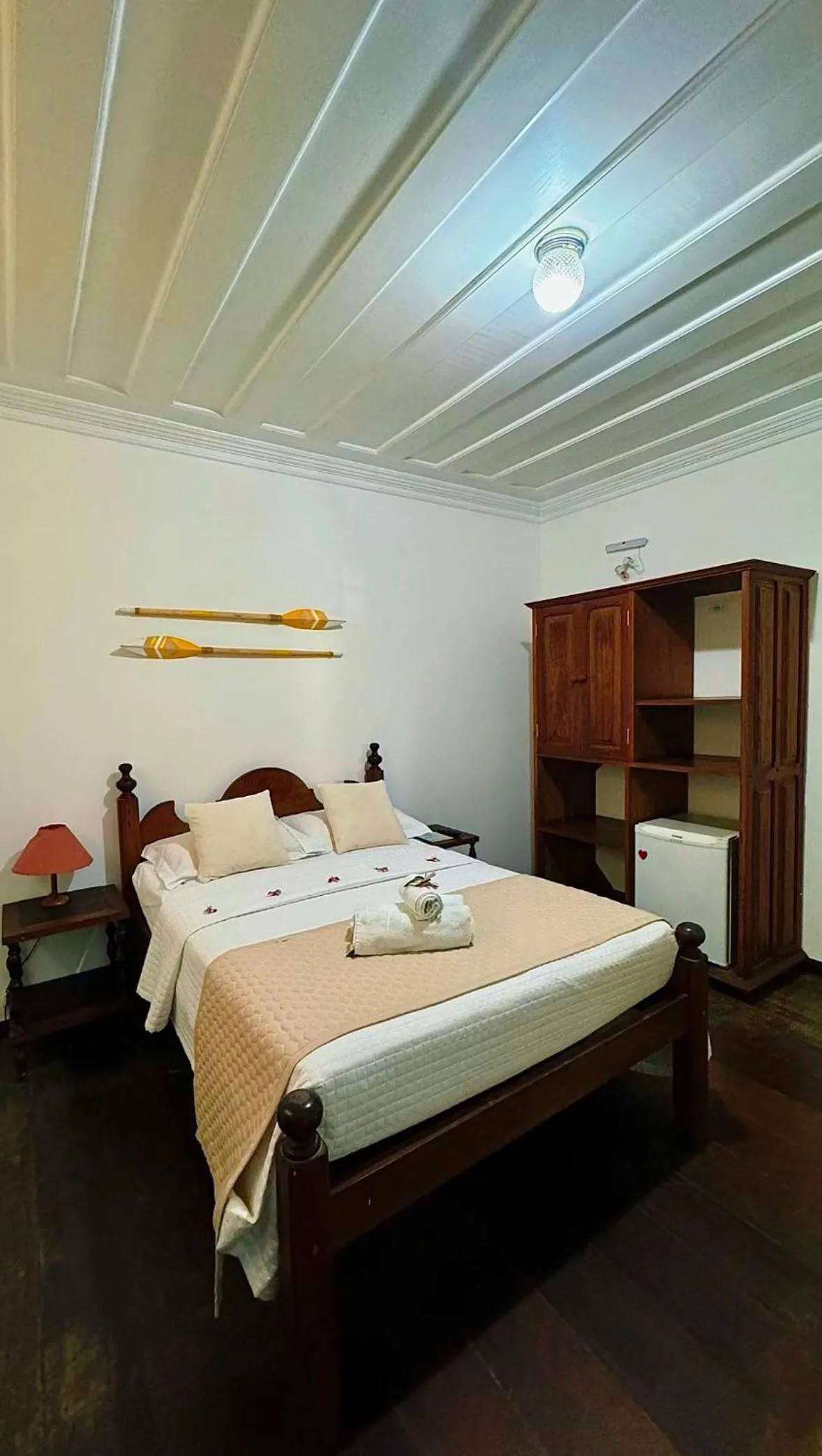Bed in Pousada Água Viva
