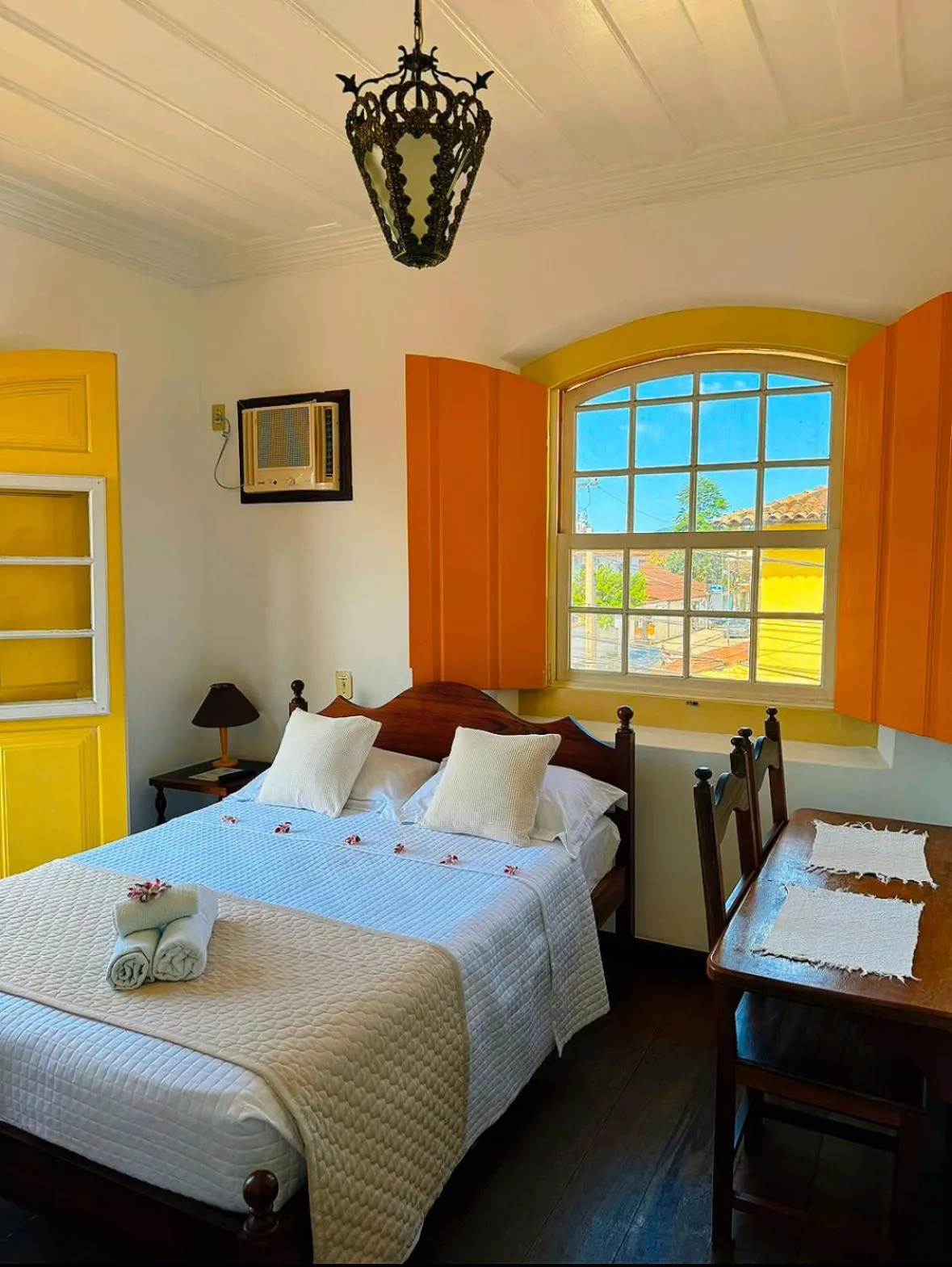 Bed in Pousada Água Viva