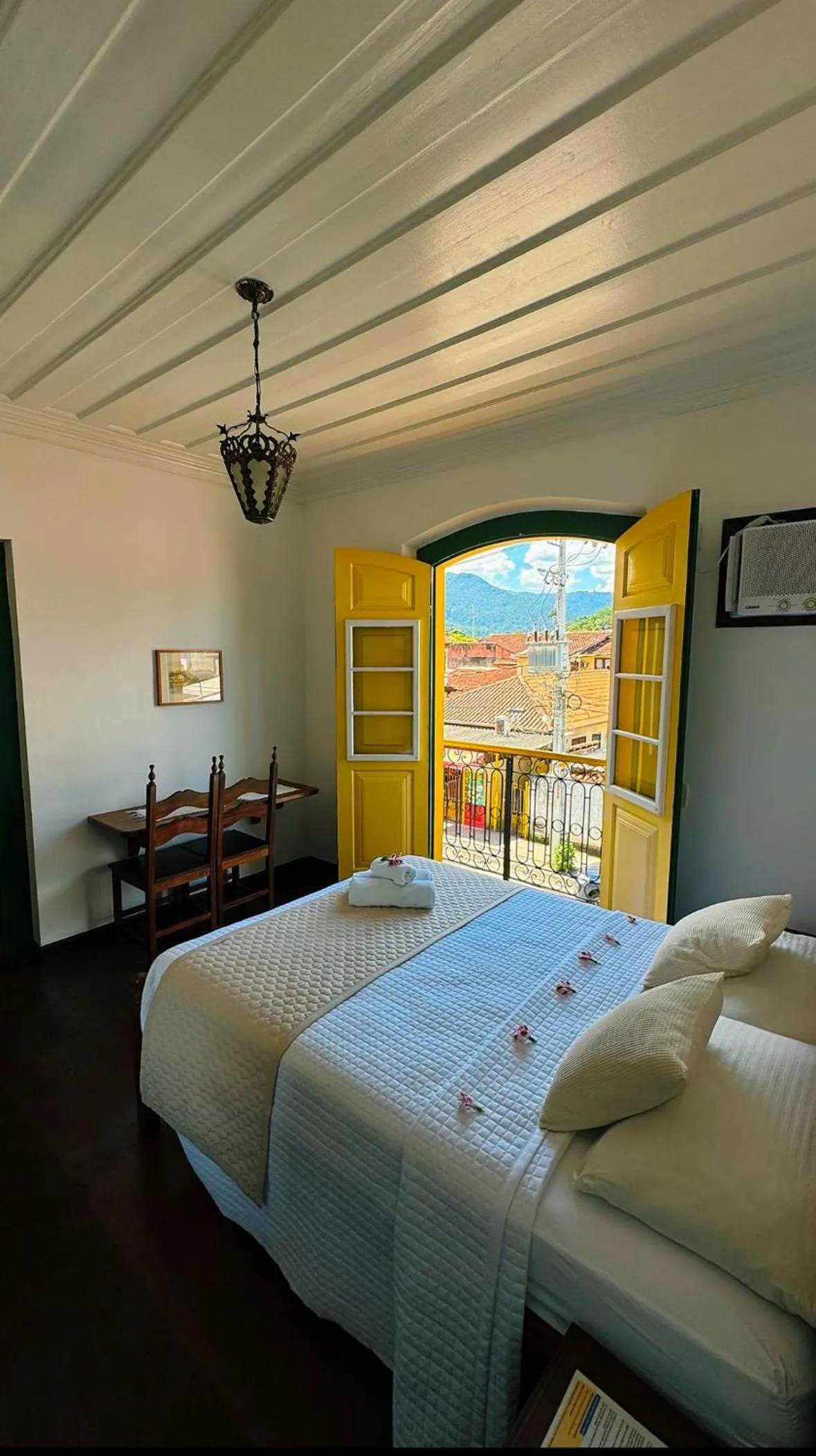 Bed in Pousada Água Viva