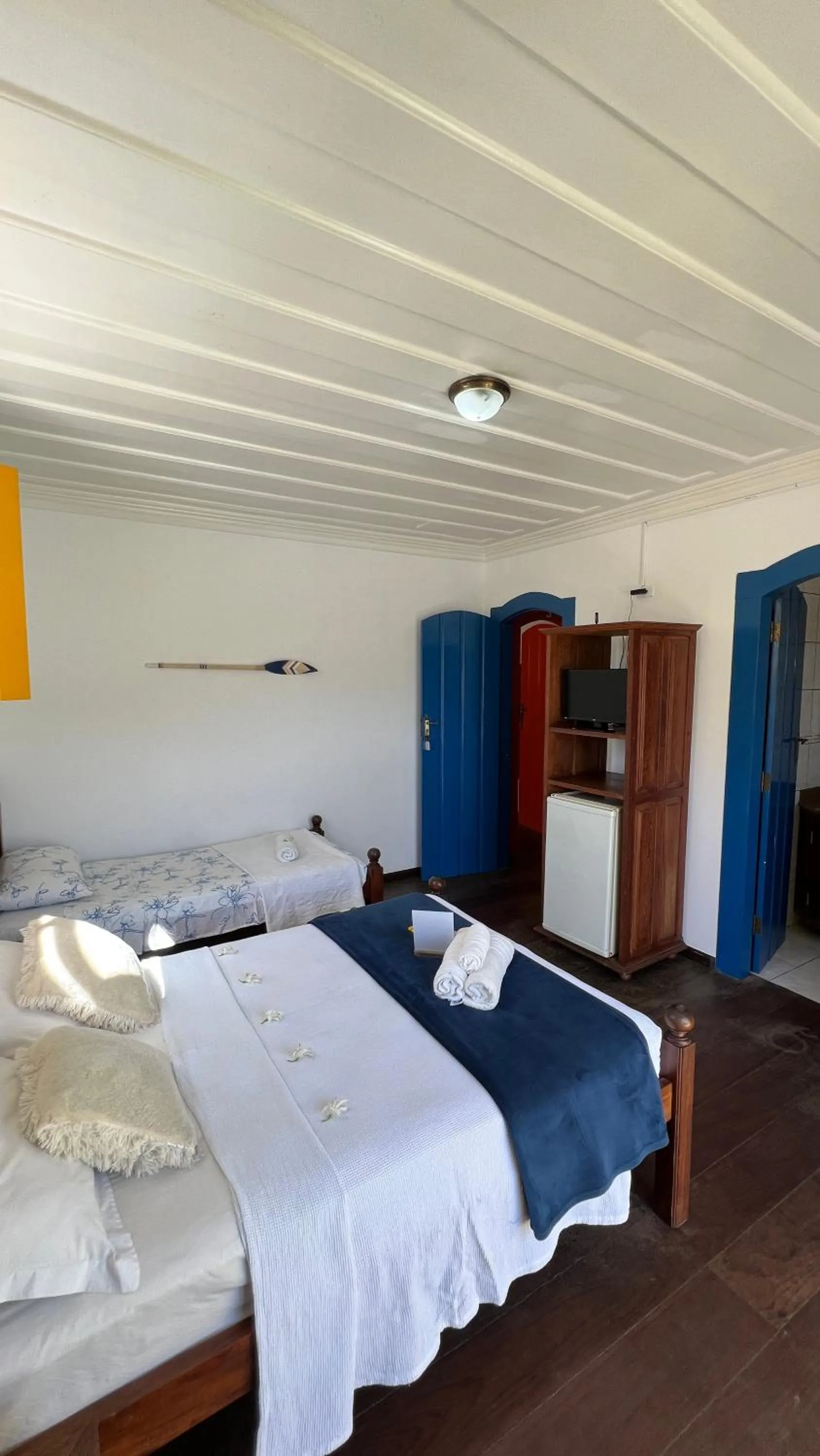 Bed in Pousada Água Viva