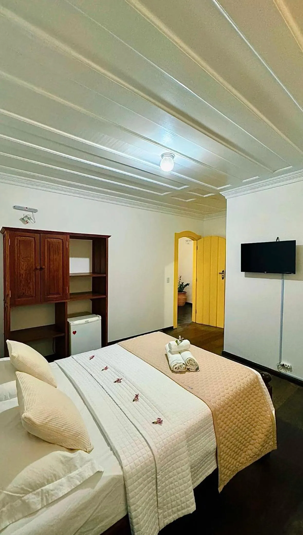 Bed in Pousada Água Viva