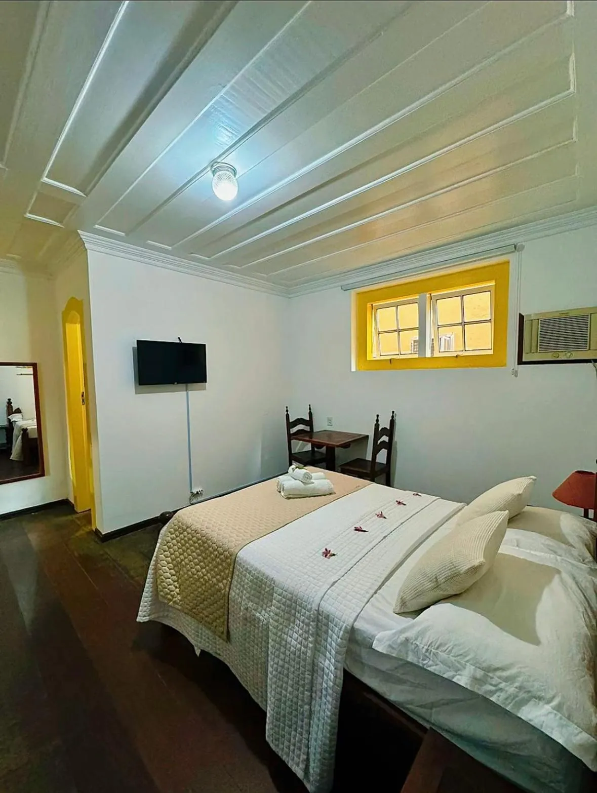 Bed in Pousada Água Viva