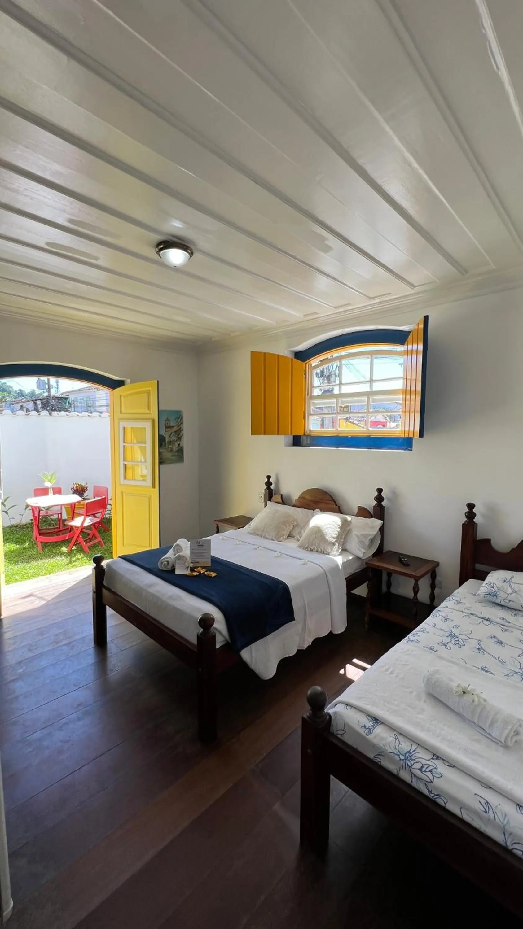 Bed in Pousada Água Viva