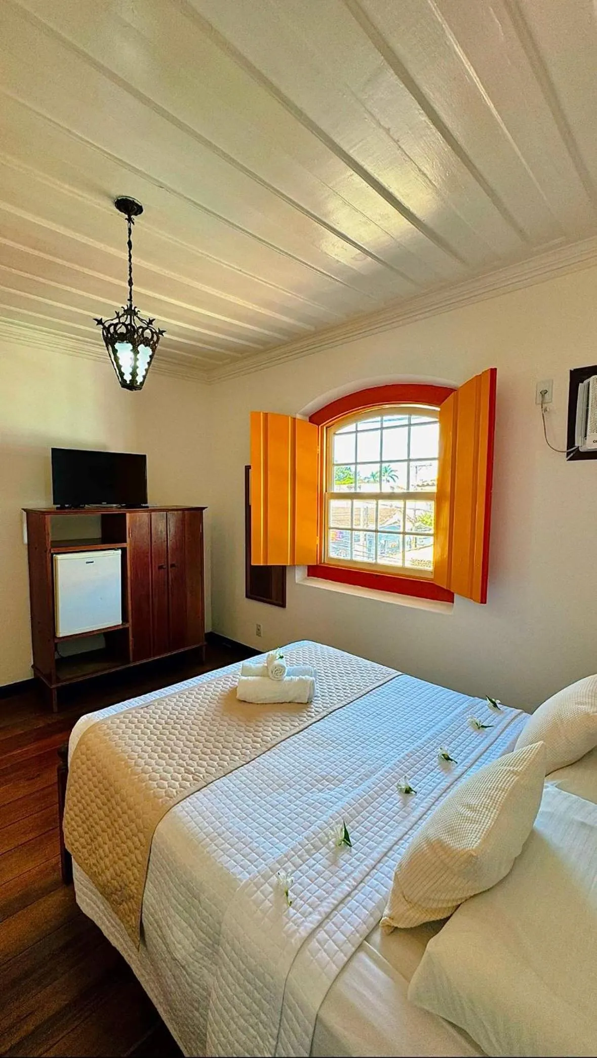Bed in Pousada Água Viva