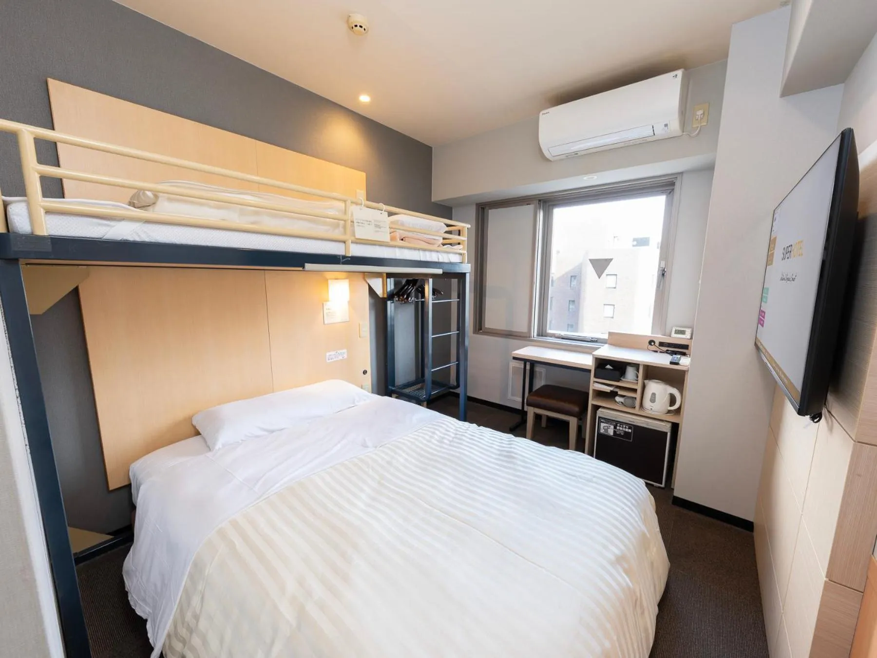 Photo of the whole room, Bed in Super Hotel Nara Shin Omiya Ekimae