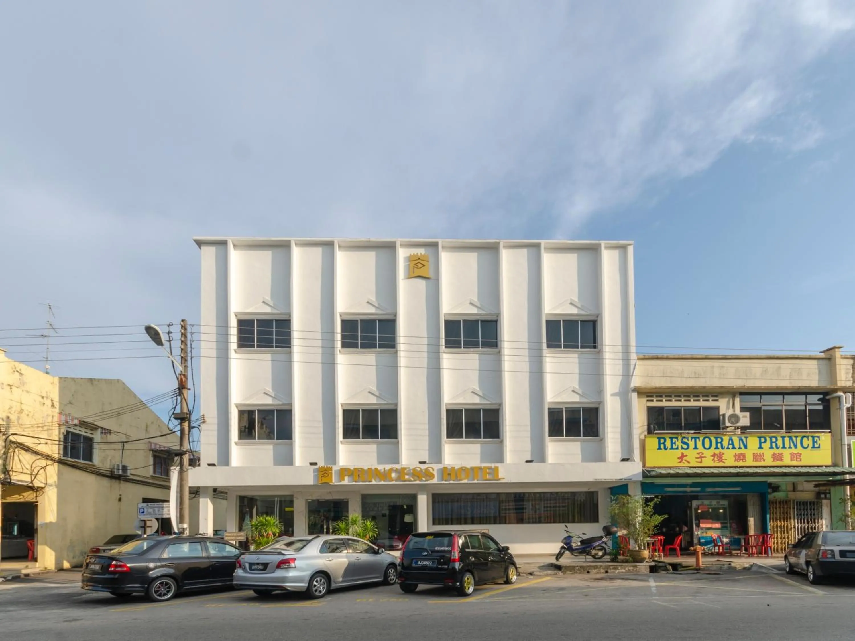 Facade/entrance in Princess Hotel Pontian
