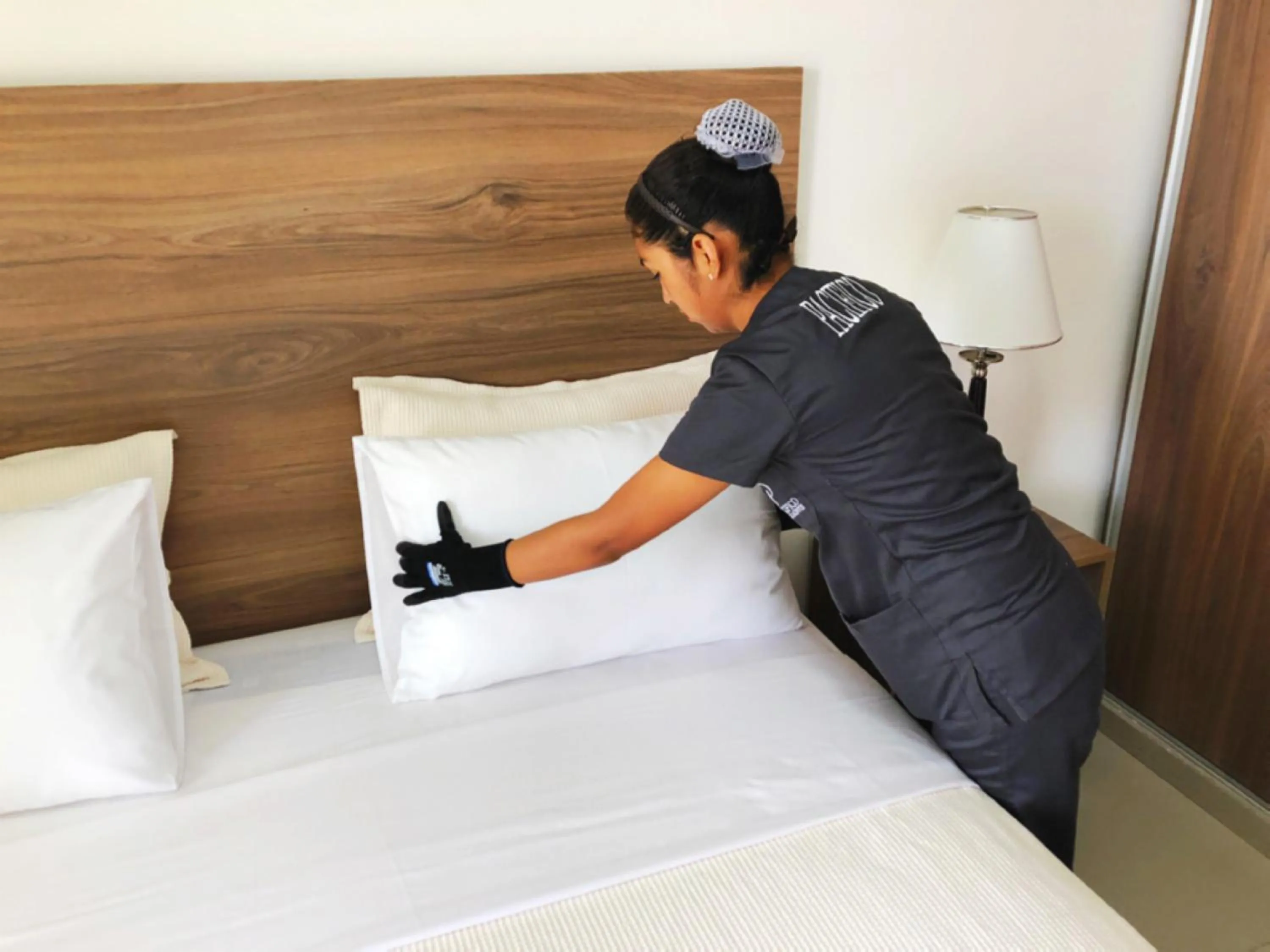 Bed in Pacifico Apart Hotel