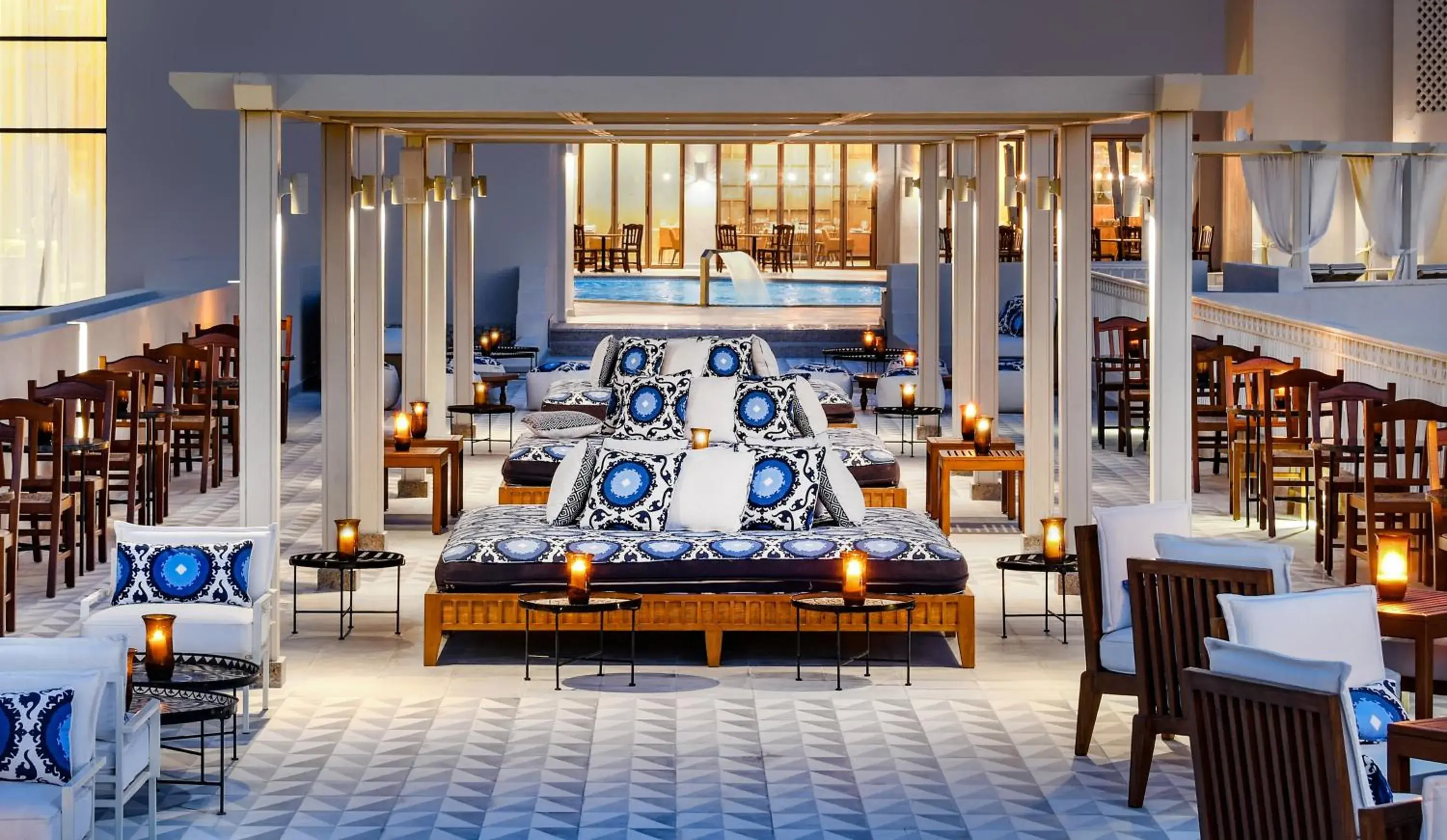 Lounge or bar, Bed in JAZ Elite Casa Del Mar Beach Lounge or bar, Bed in JAZ Elite Casa Del Mar Beach