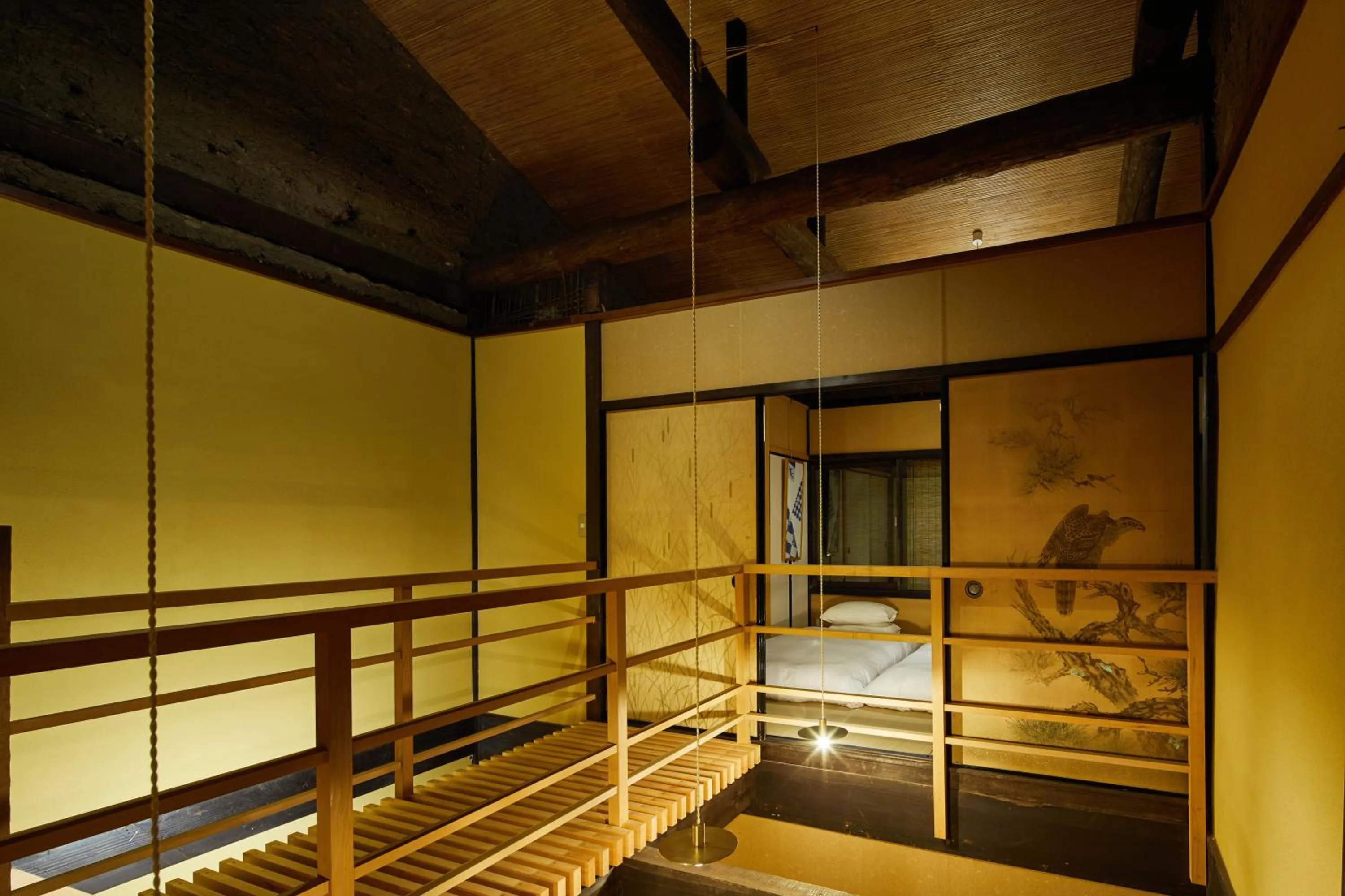 Photo of the whole room, Bed in Marukyo Gakurin-an