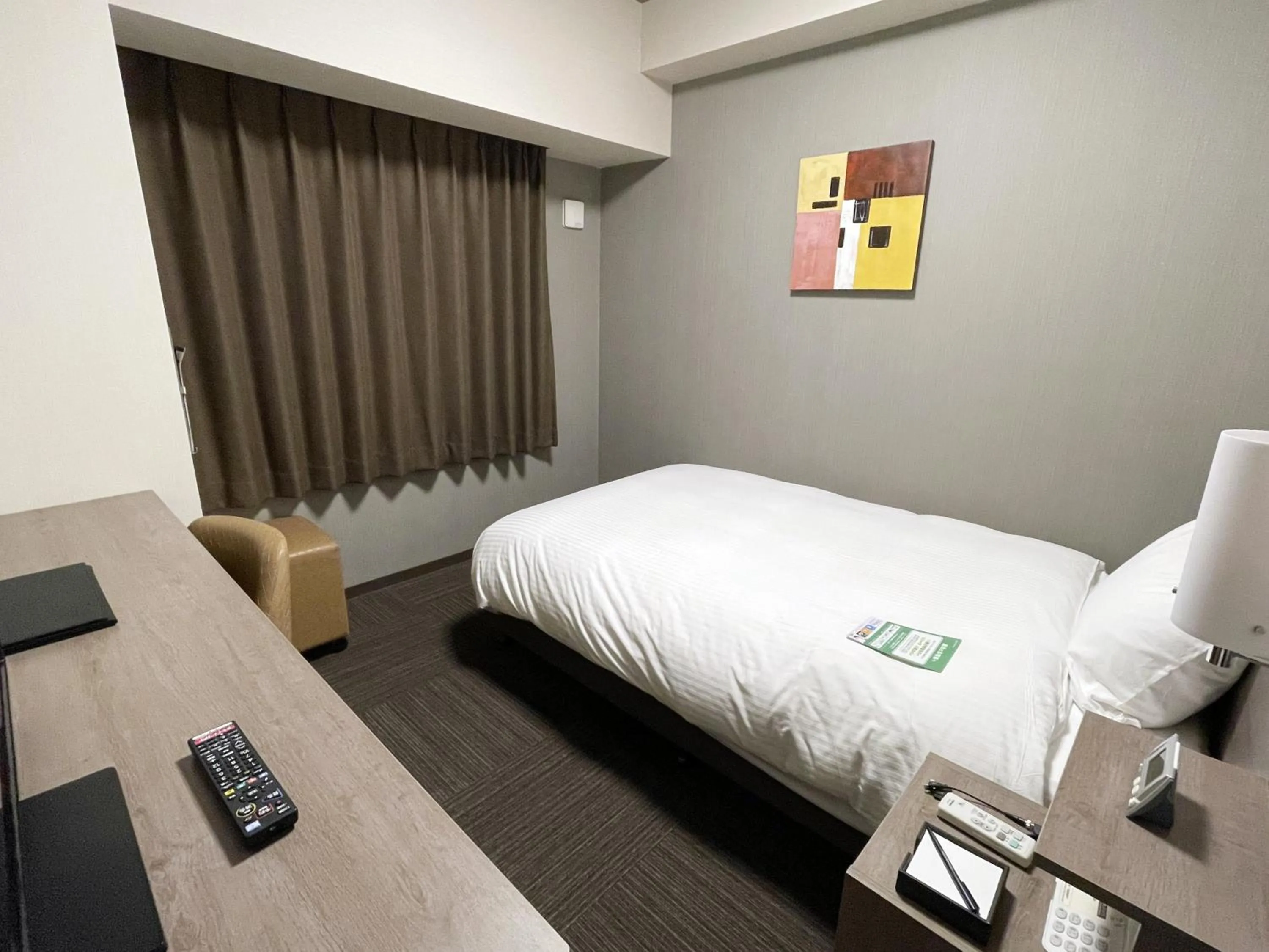 Photo of the whole room, Bed in HOTEL ROUTE-INN Osaka Takaishi -Hagoromo Ekimae-