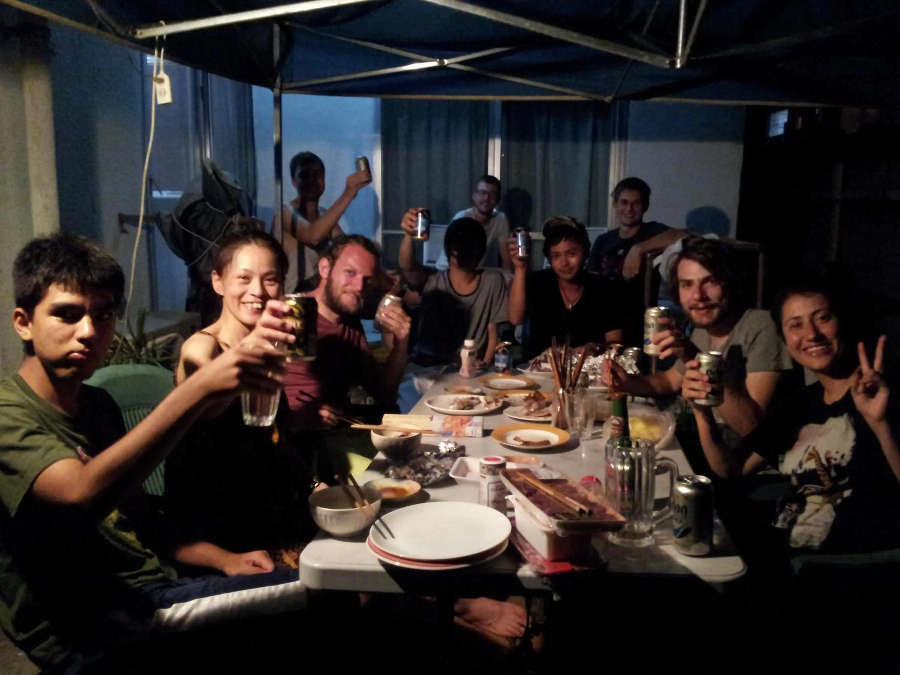 Garden in Okinawa Hostel Yanbaru Fukuro