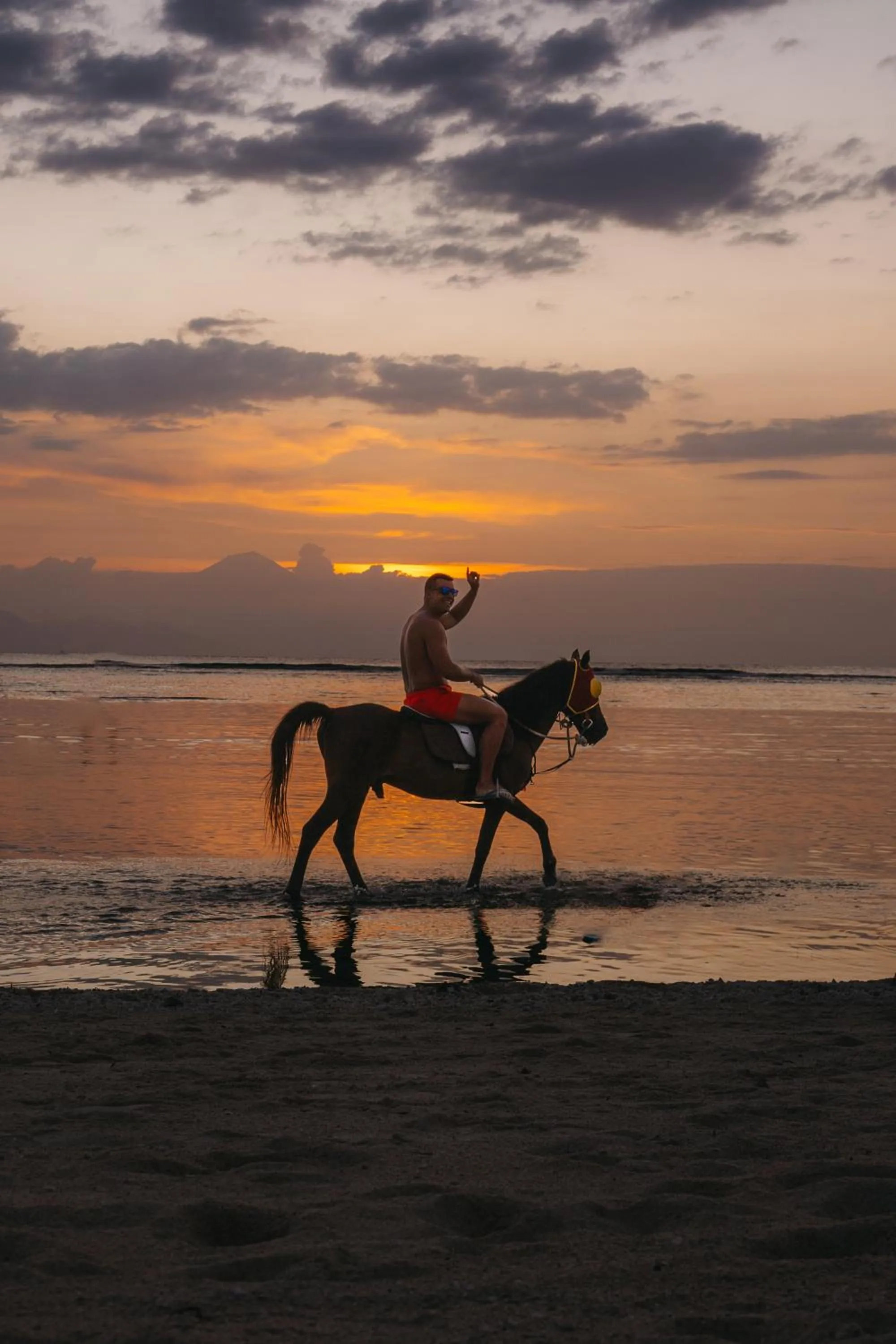 Beach in Ombak Sunset