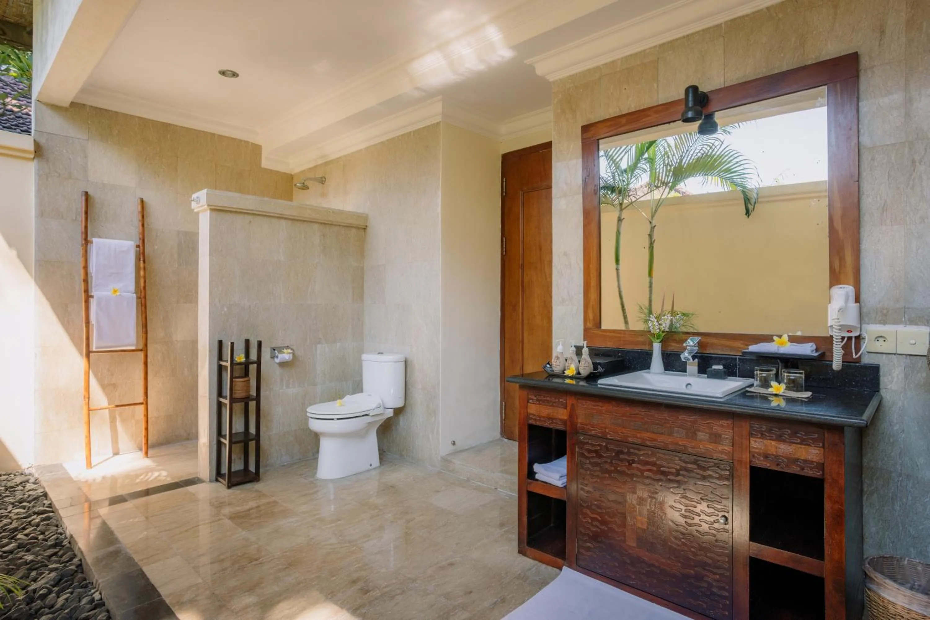 Open Air Bath in Ombak Sunset