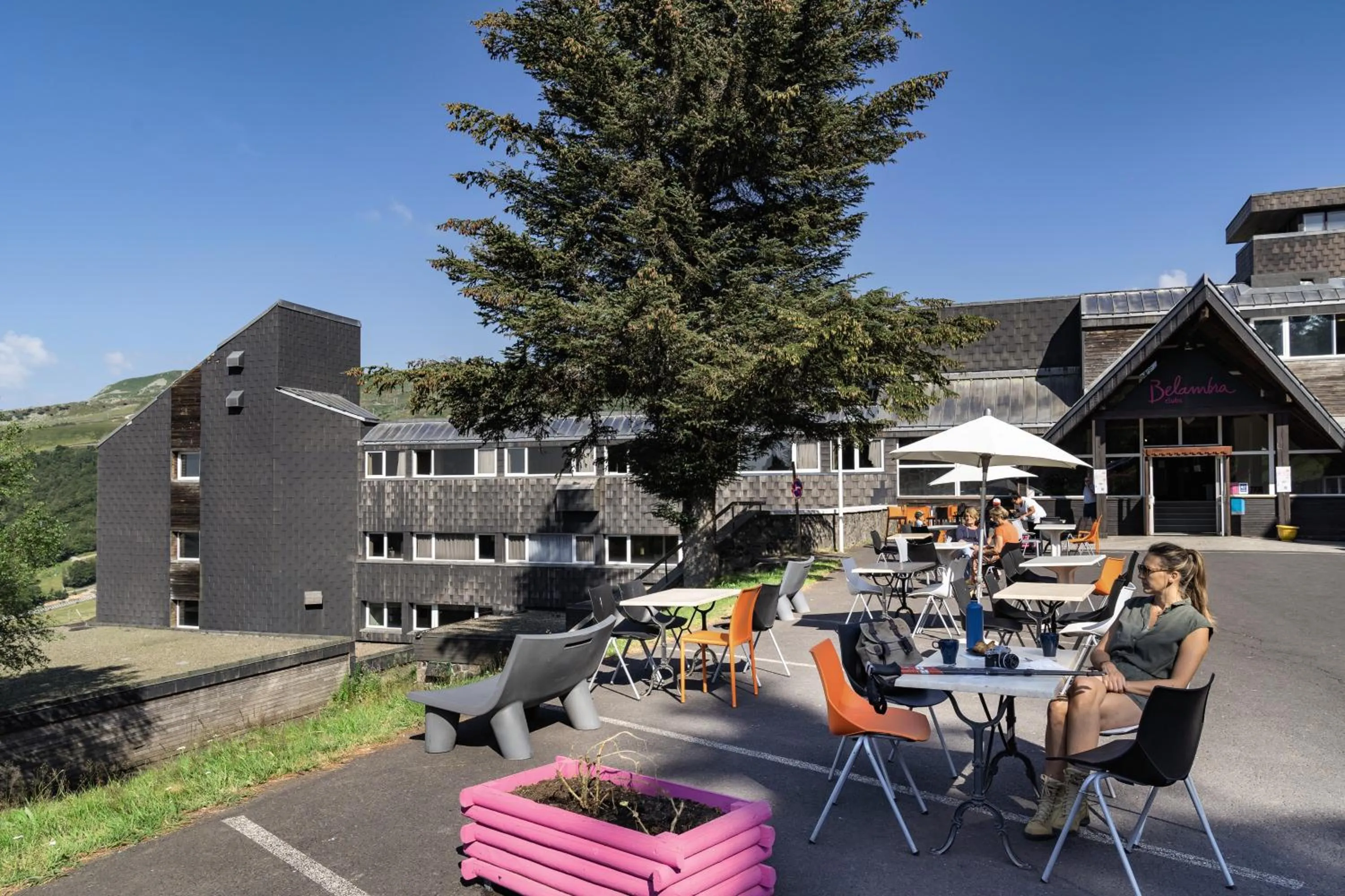 Patio in Belambra Clubs Superbesse - Le Chambourguet