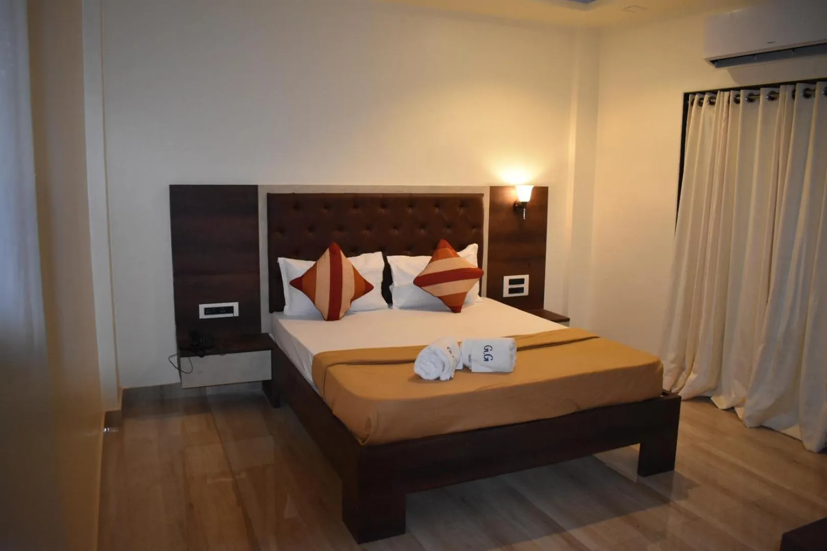 Bed in Hotel Grand Ganesha