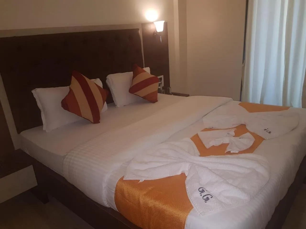 Bed in Hotel Grand Ganesha