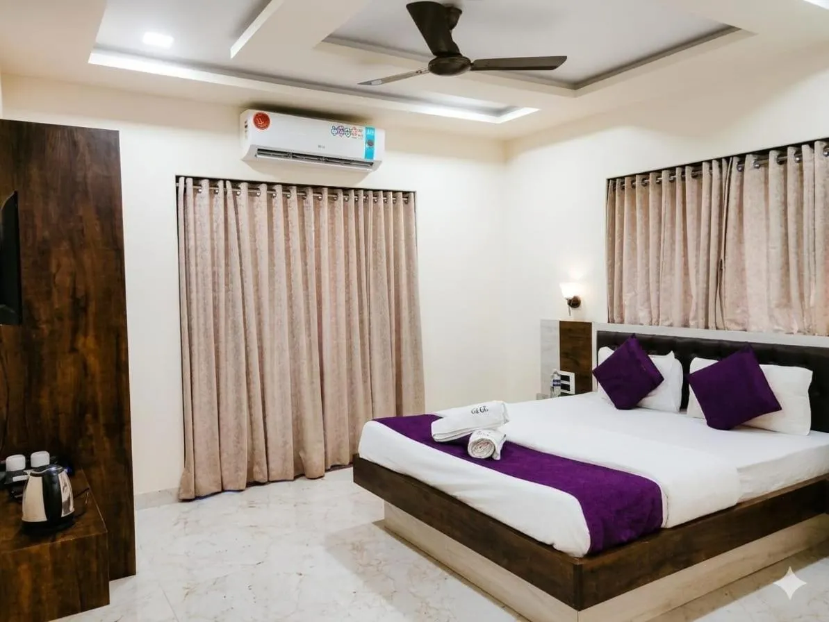 Bed in Hotel Grand Ganesha