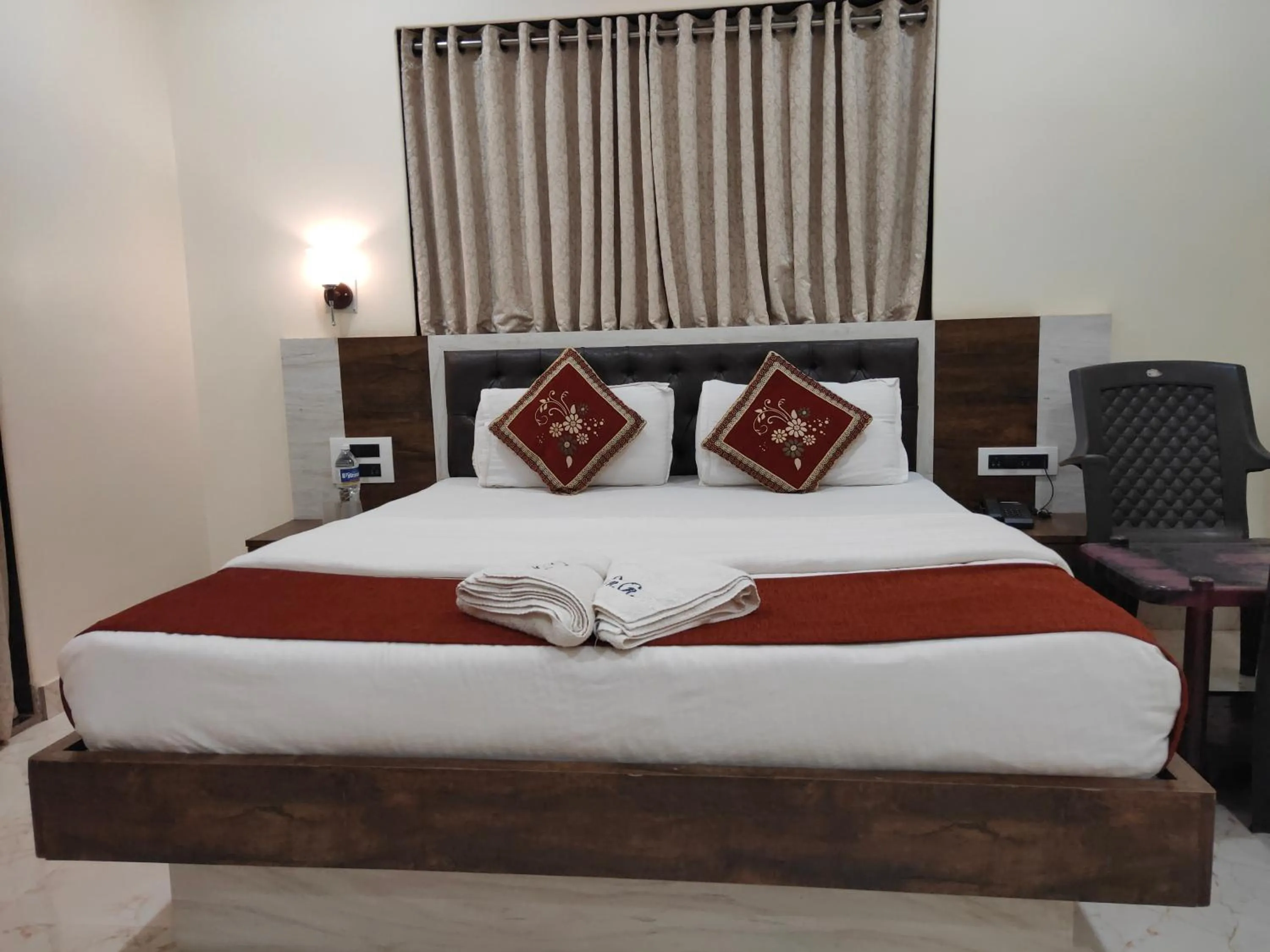 Bed in Hotel Grand Ganesha