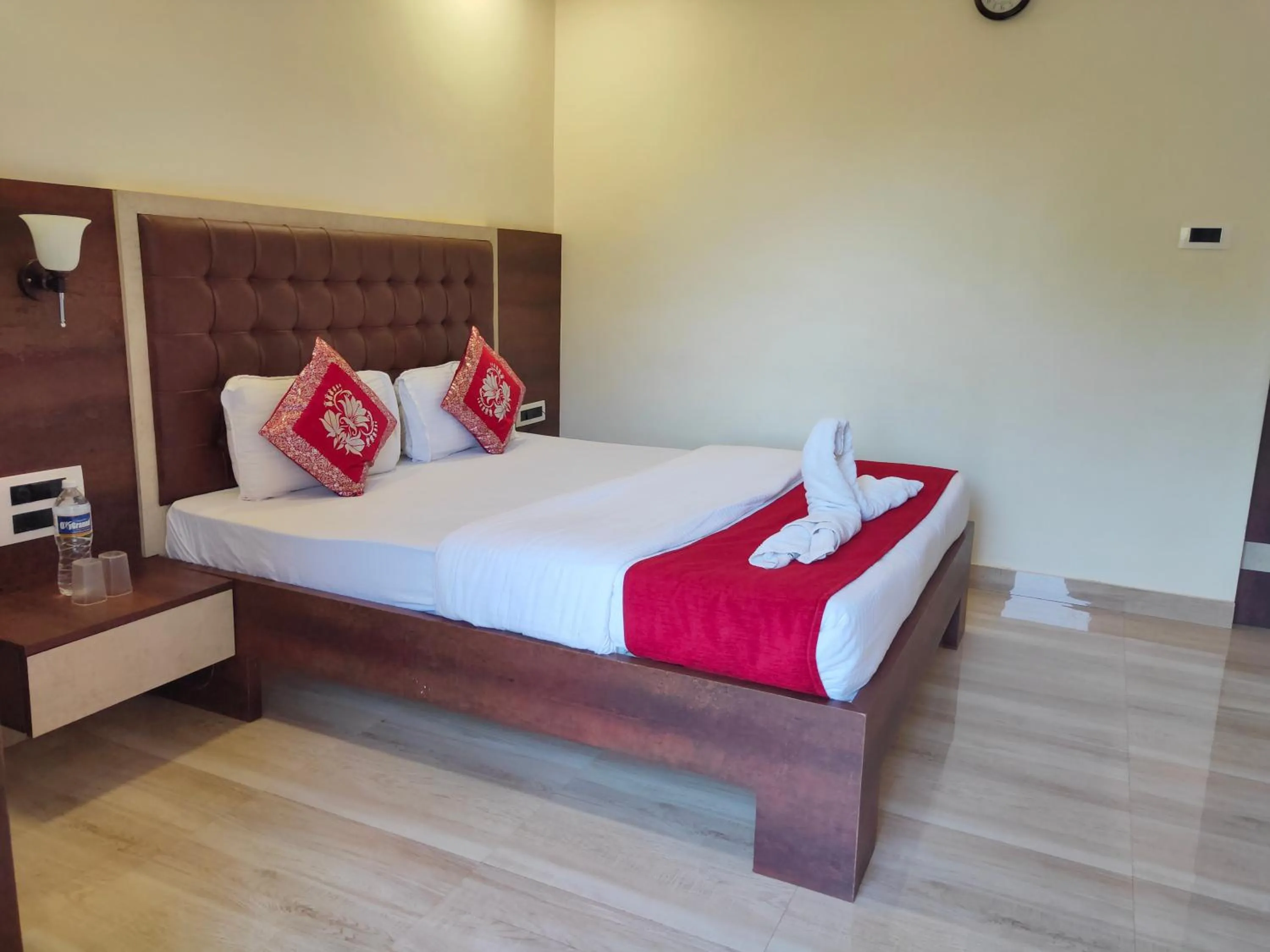 Bed in Hotel Grand Ganesha