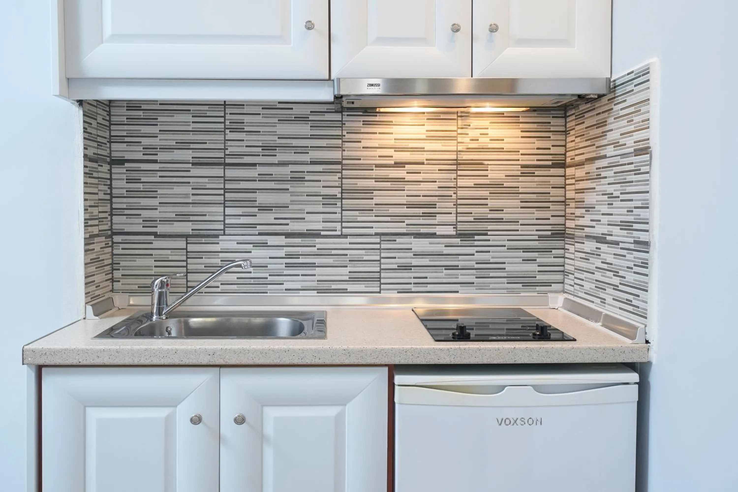 Kitchen or kitchenette in Kamelia & Semeli Hotel