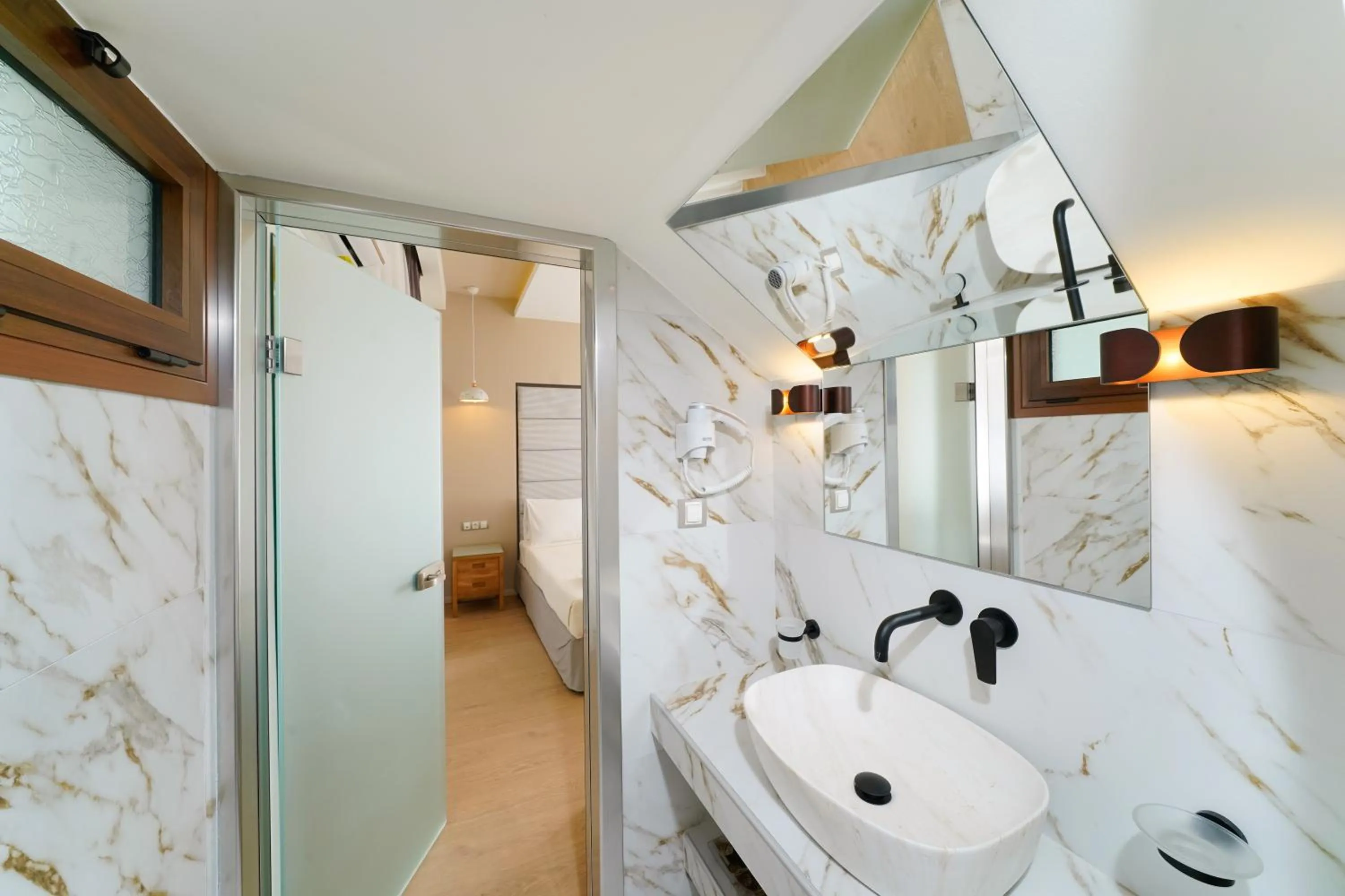 Bathroom in Kamelia & Semeli Hotel