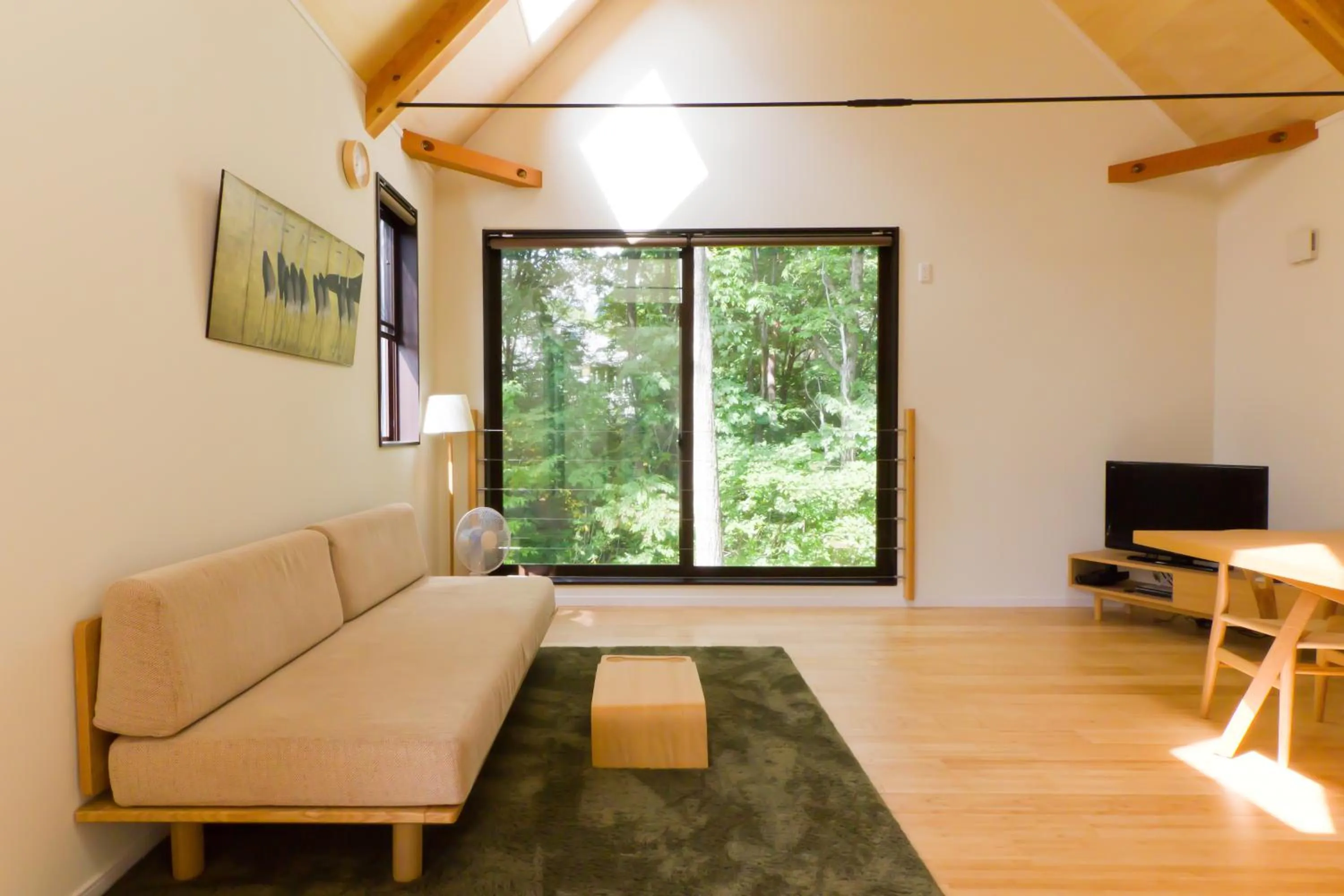 Seating area in Gakuto Villas