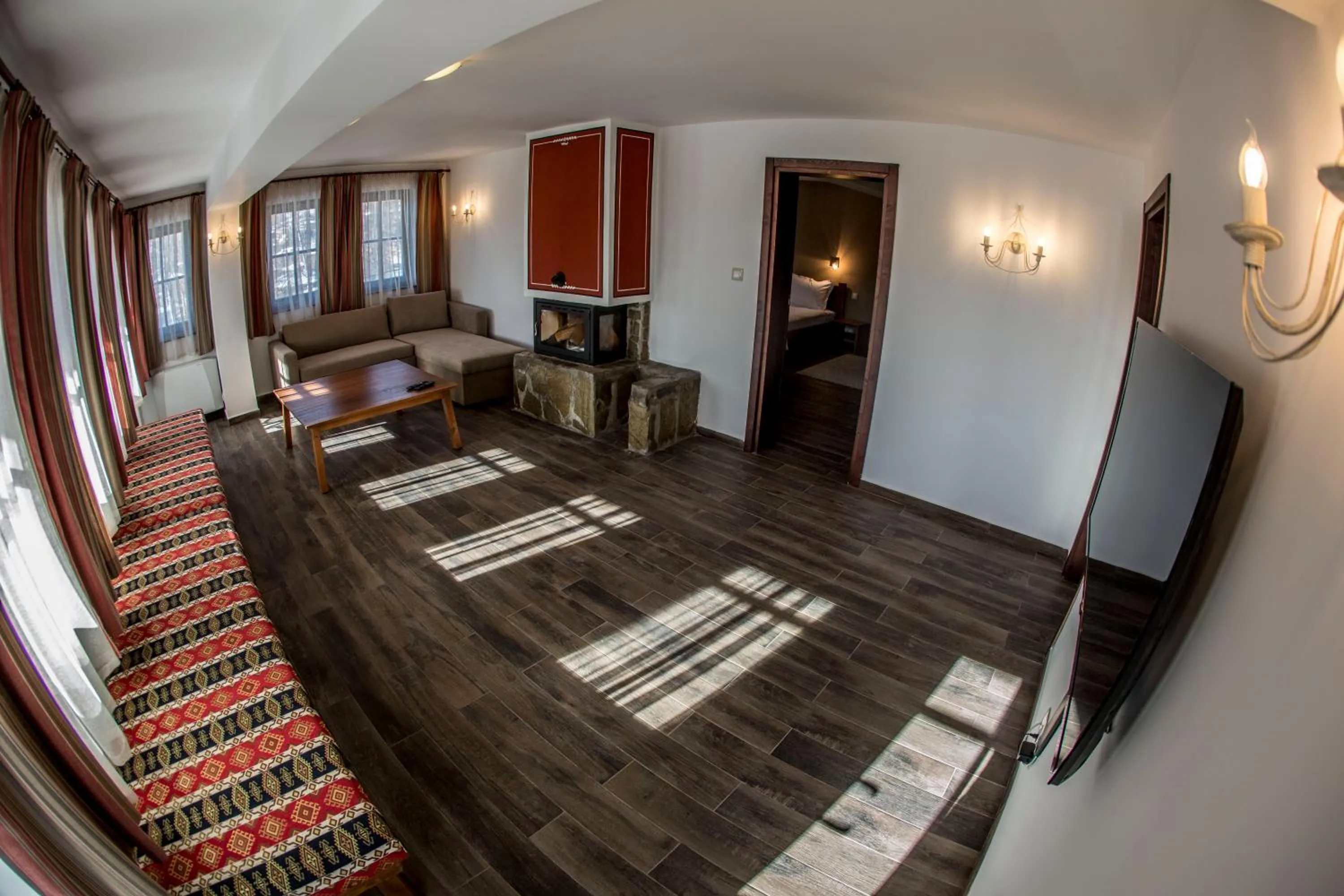 Living room, Bed in Red House