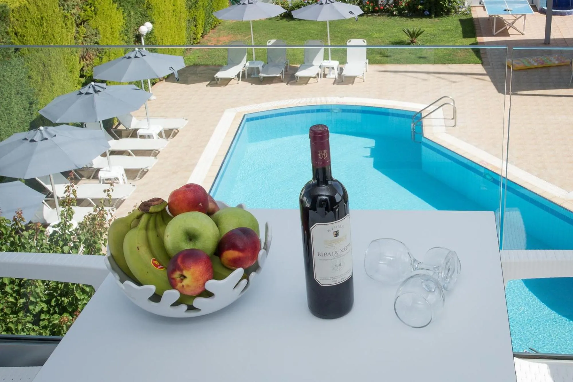 Swimming pool in Dimamiel Malia Inn