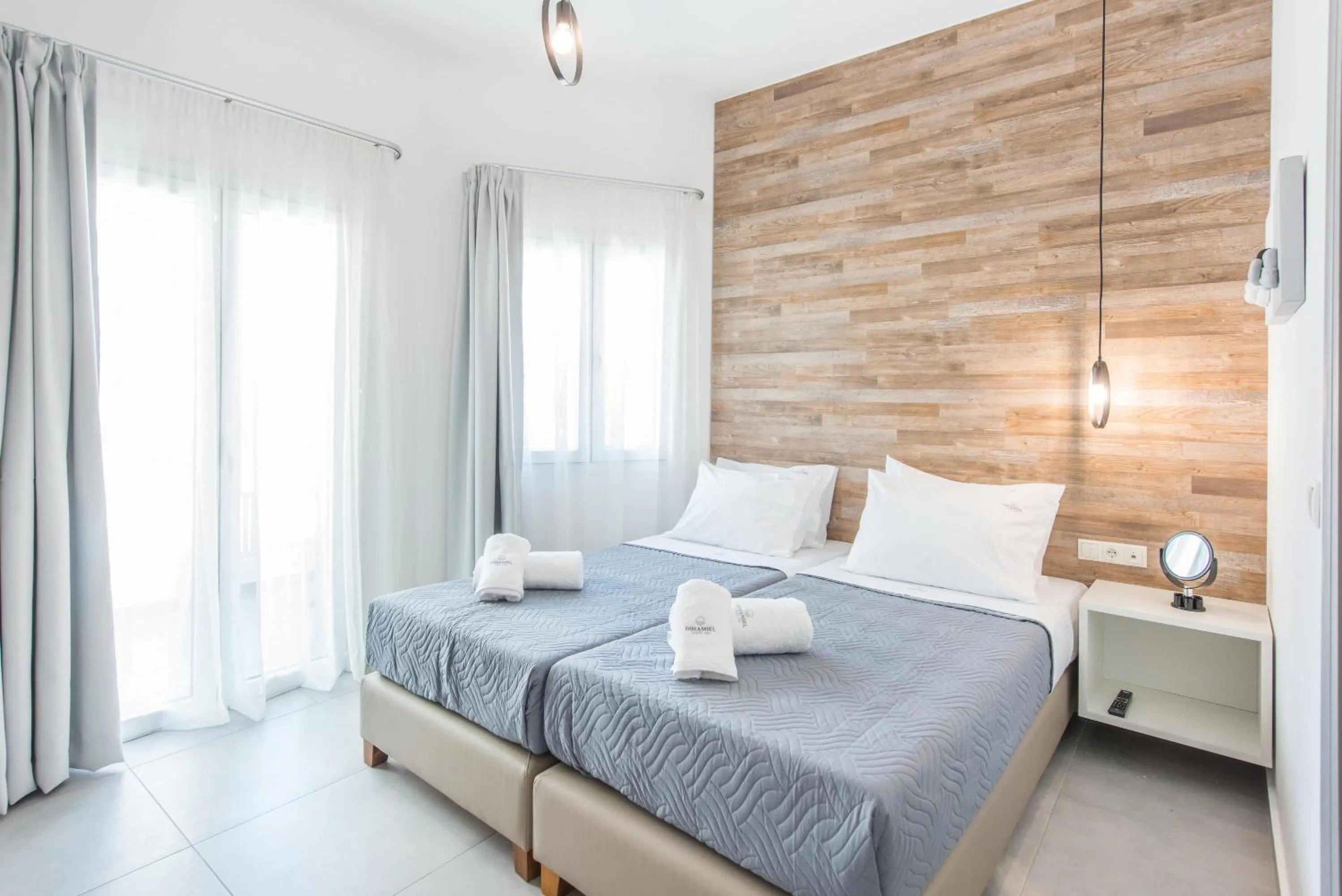 Bed in Dimamiel Malia Inn