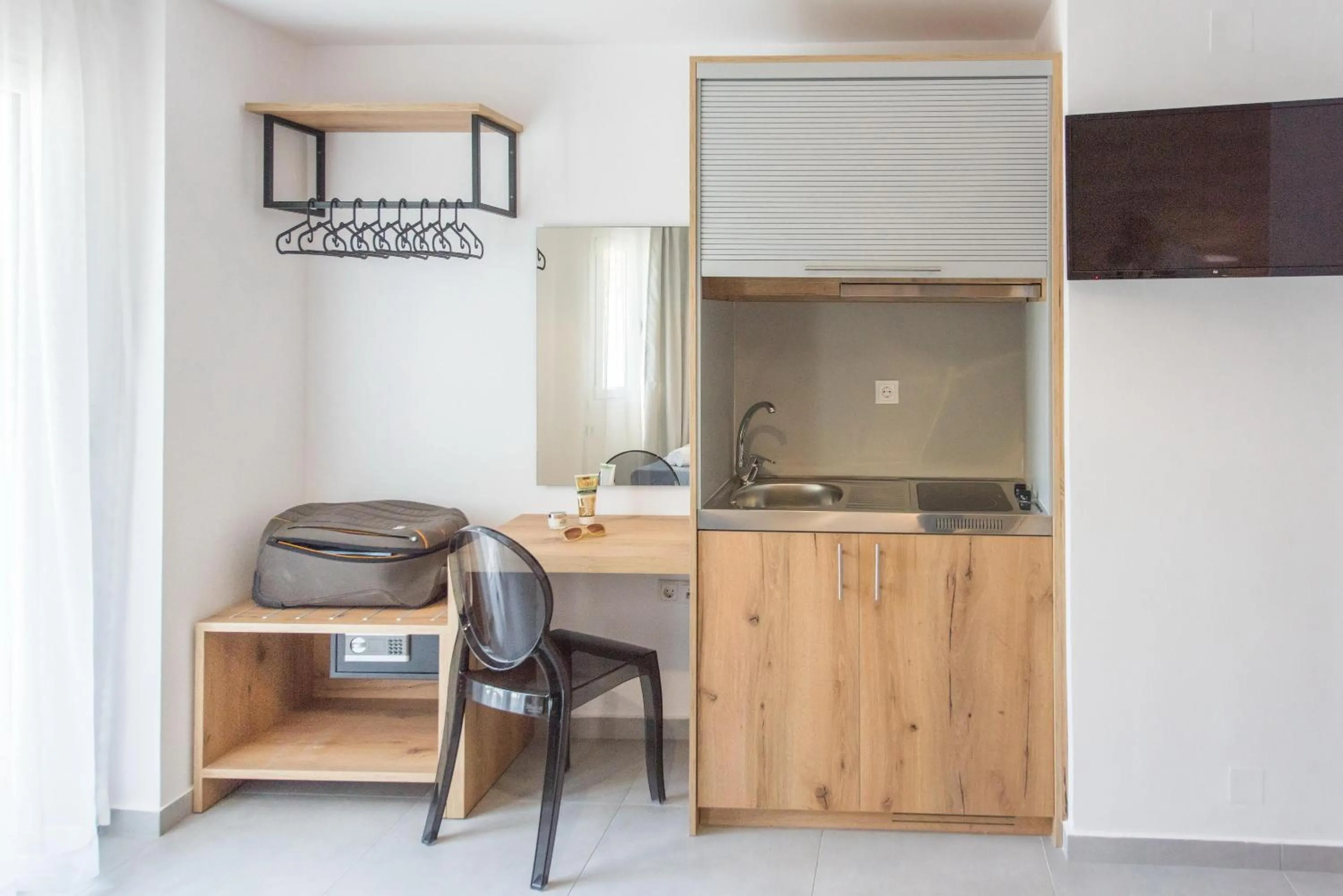 Kitchen or kitchenette in Dimamiel Malia Inn