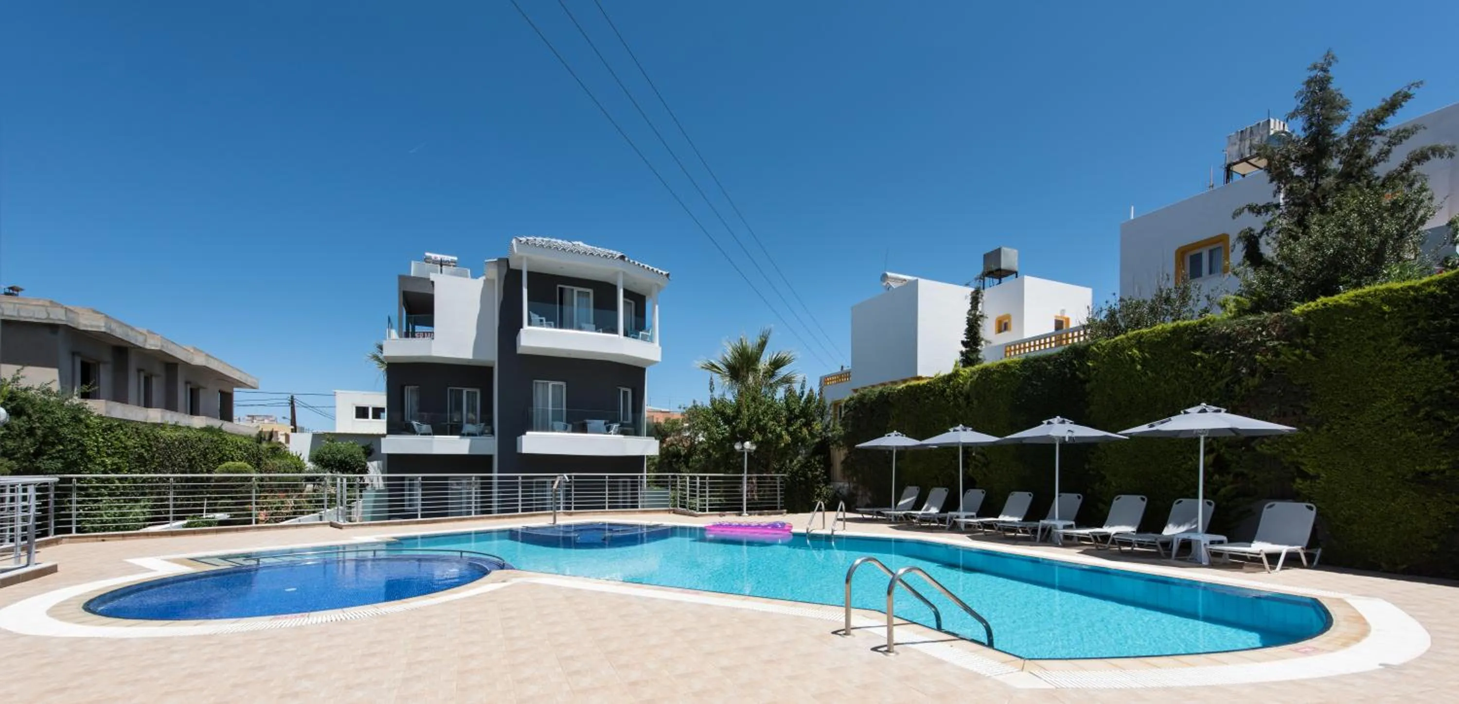 Swimming pool in Dimamiel Malia Inn