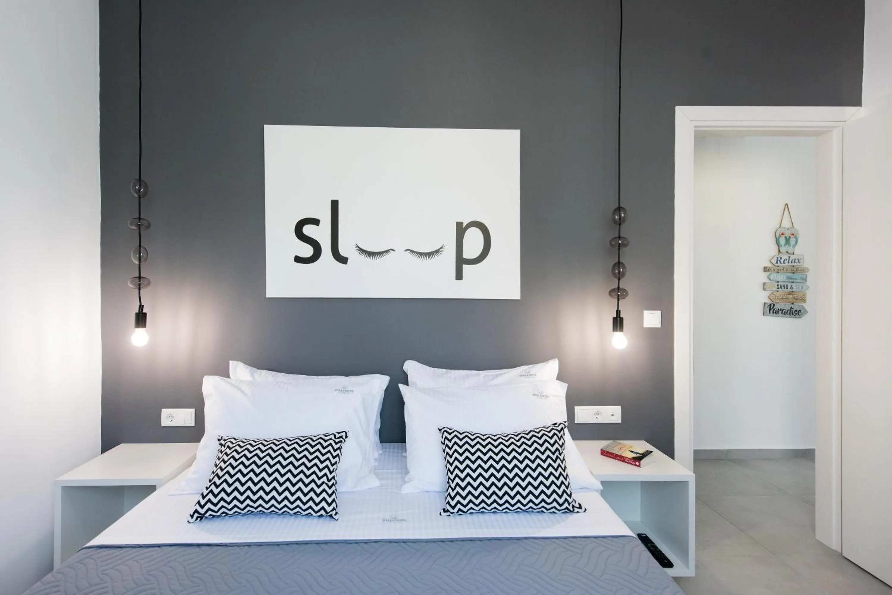 Bedroom, Bed in Dimamiel Malia Inn