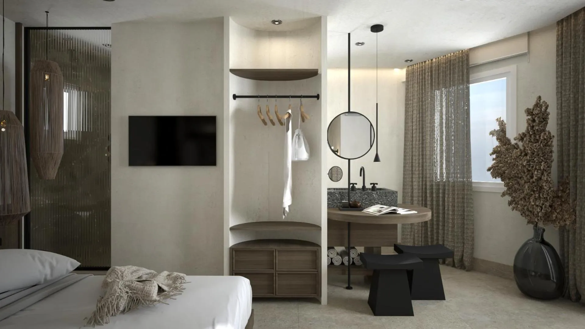 Bedroom, Bed in Dimamiel Malia Inn