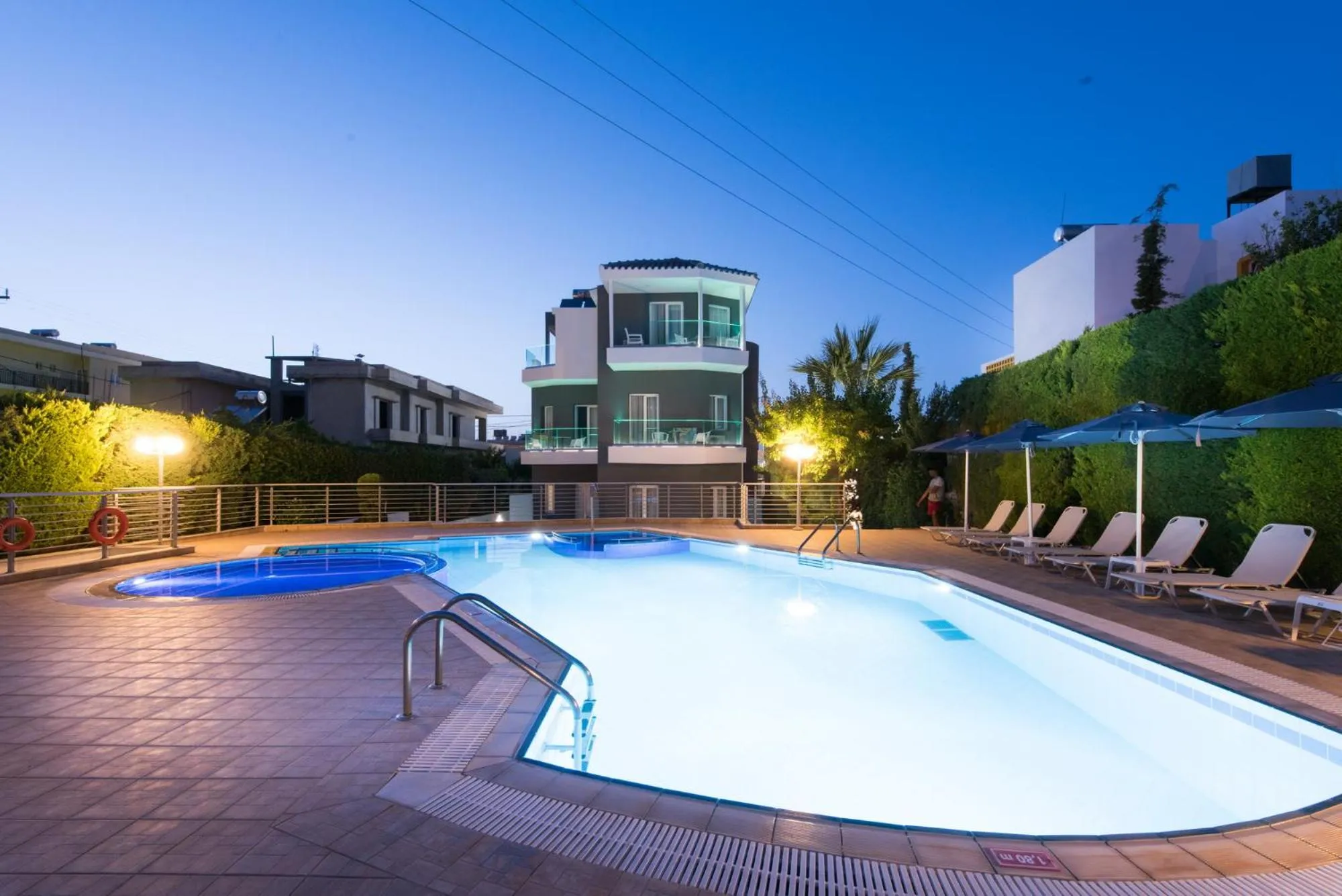 Swimming pool in Dimamiel Malia Inn