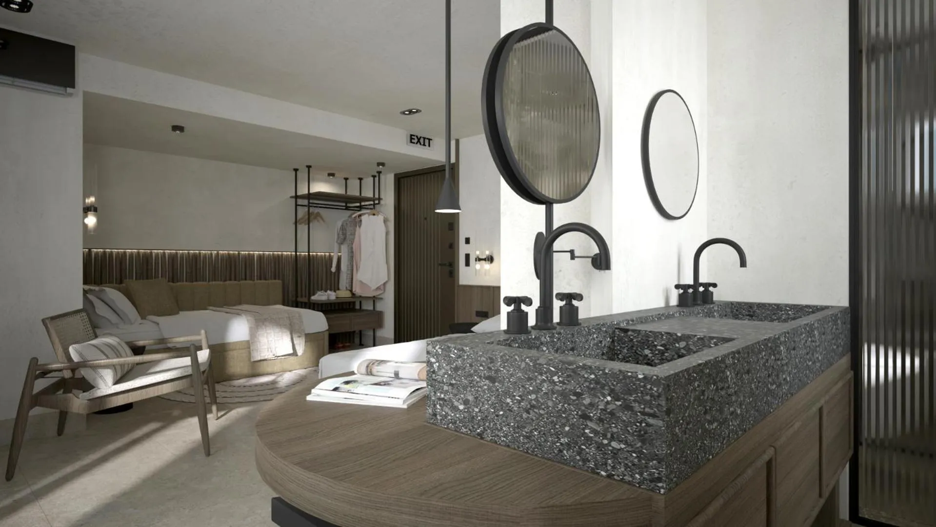 Bedroom in Dimamiel Malia Inn