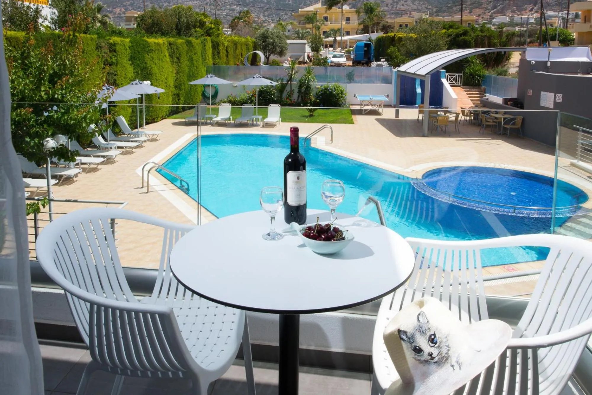 Swimming pool in Dimamiel Malia Inn