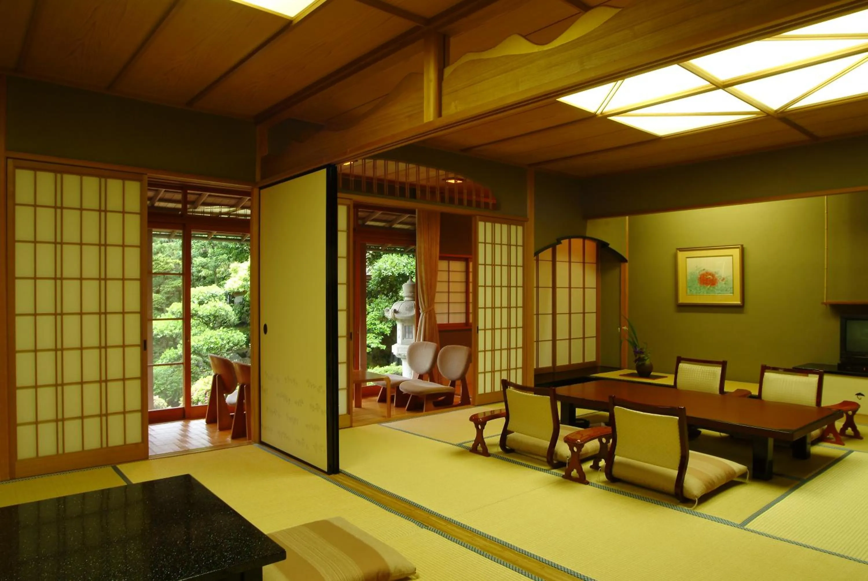 Living room in Nishimuraya Honkan