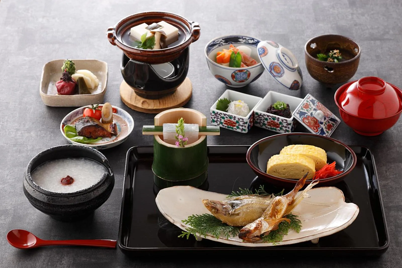 Breakfast in Nishimuraya Honkan