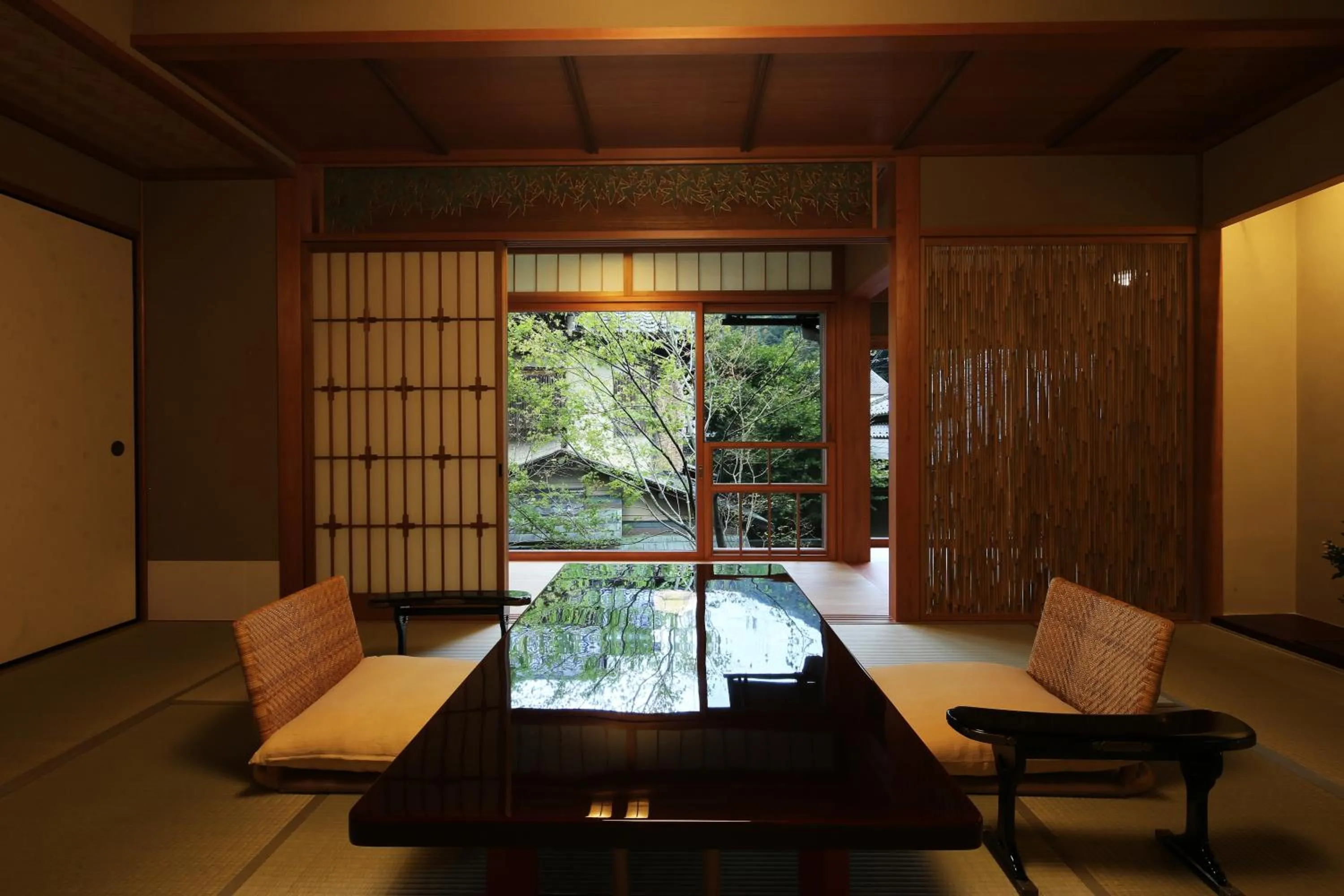 Living room in Nishimuraya Honkan