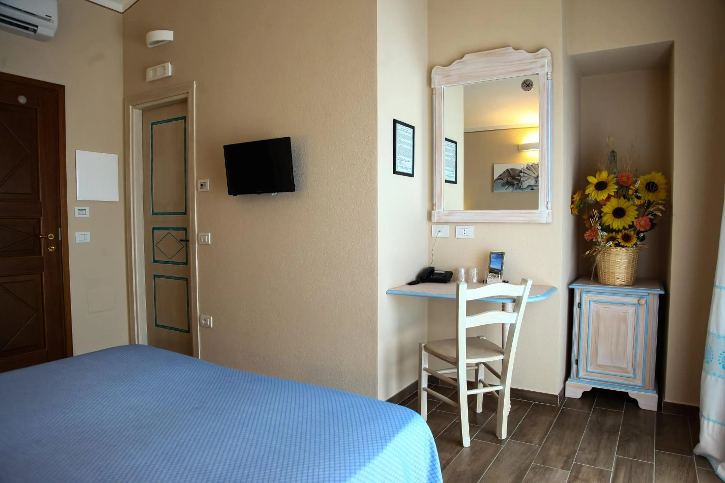 Bed in Hotel Lu Pitrali